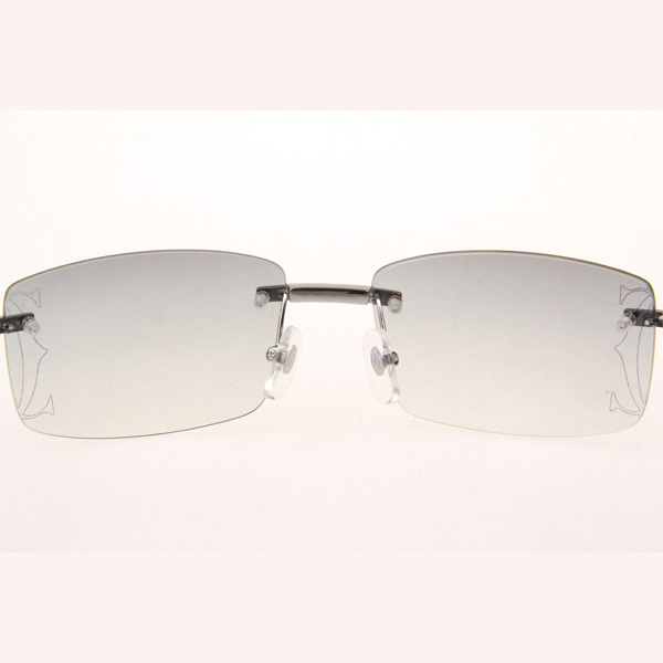 Cartier CT_3524012 Diamond Wood Eyeglasses In Silver Grey - DopestKickz