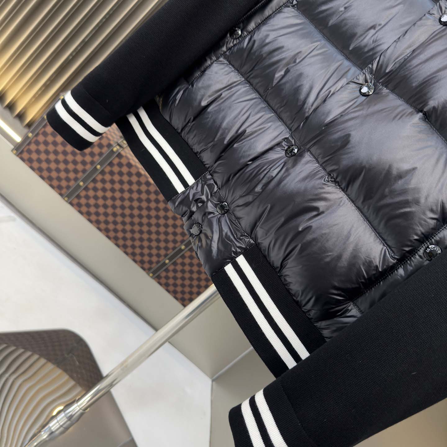 Moncler Paneled Down Jacket - DopestKickz