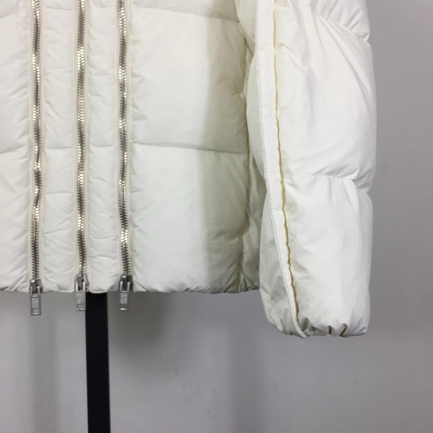 Moncler X Willow Smith Yael Down Jacket In White - DopestKickz