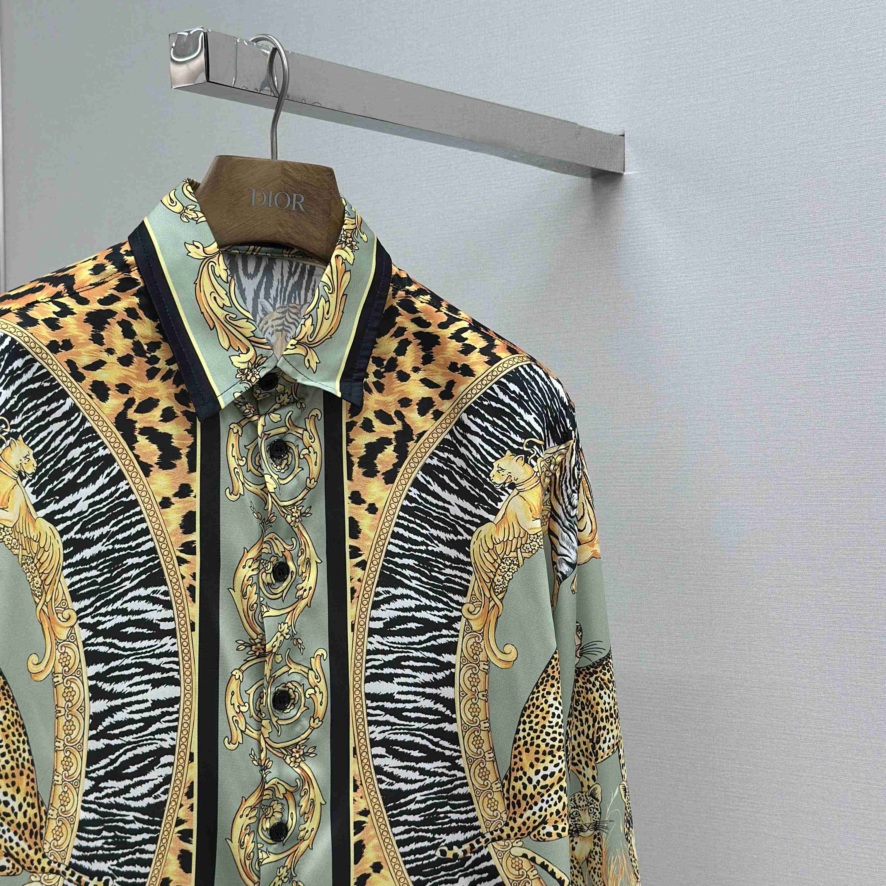 Versace Wild Cats Silk Shirt - DopestKickz