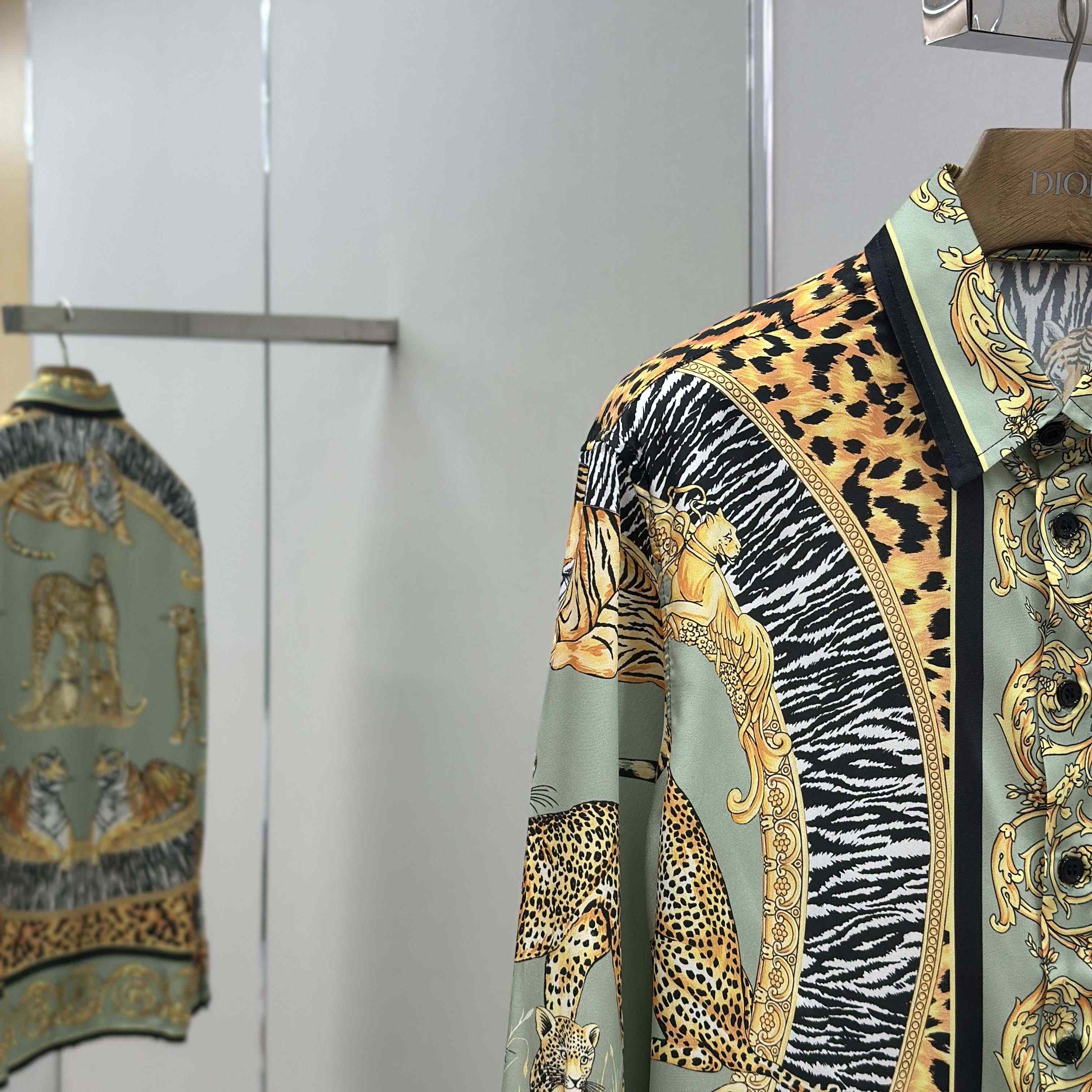 Versace Wild Cats Silk Shirt - DopestKickz