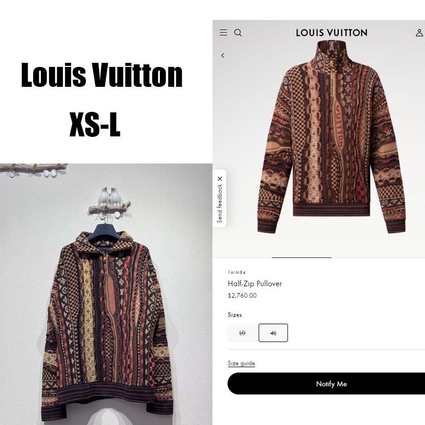 Louis Vuitton Half-Zip Pullover   1AIM84 - DopestKickz