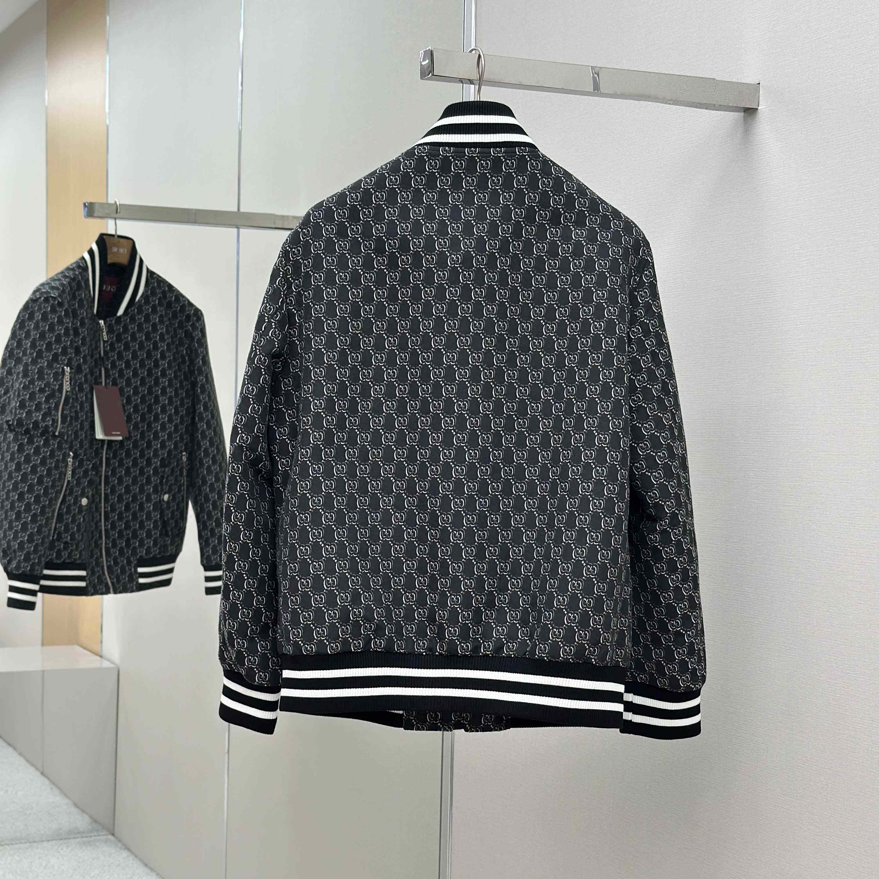 Gucci Logo-Jacquard Padded Cotton-Twill Bomber Jacket - DopestKickz