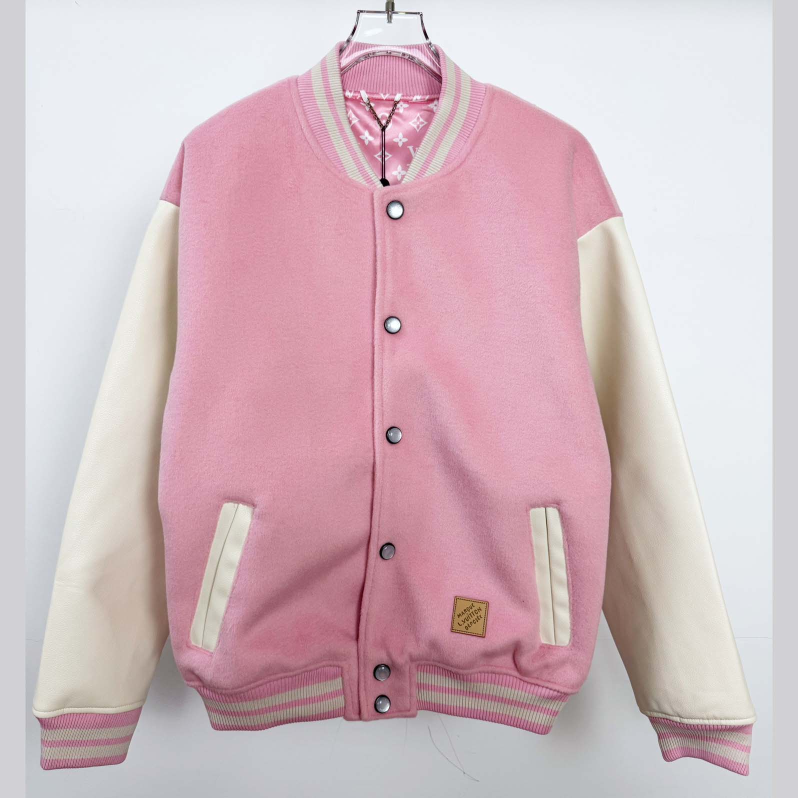 Louis Vuitton Signature Leather Varsity Jacket   1AILZ2 - DopestKickz