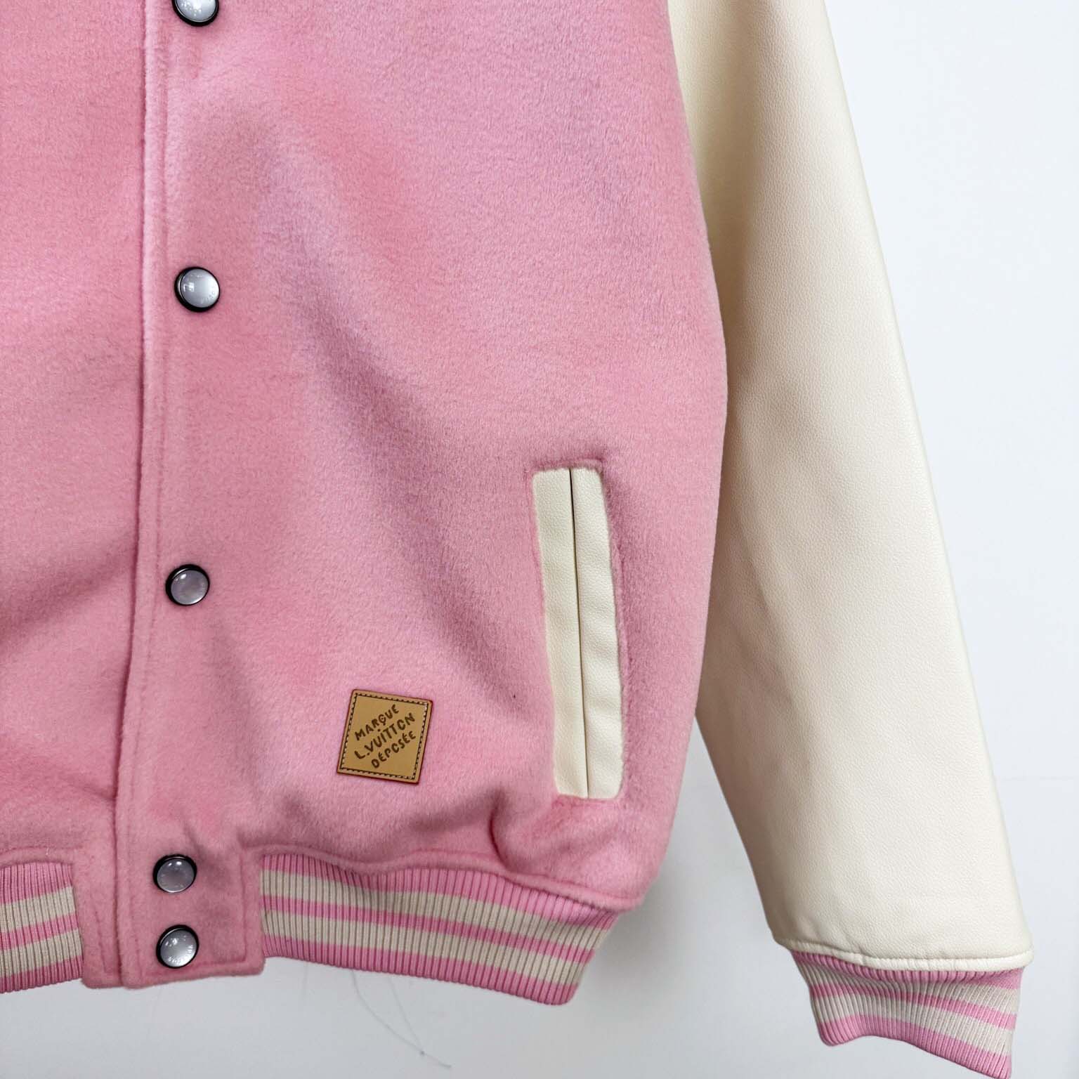 Louis Vuitton Signature Leather Varsity Jacket   1AILZ2 - DopestKickz