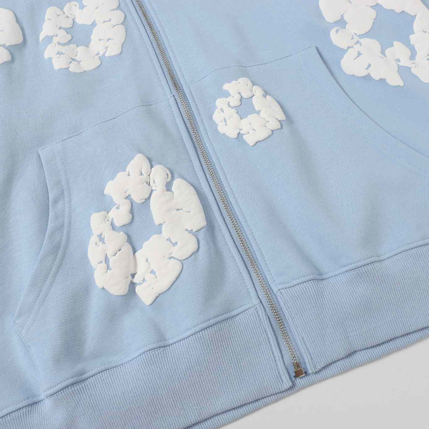 Denim Tears Cotton Wreath Zip Hoodie  - DopestKickz