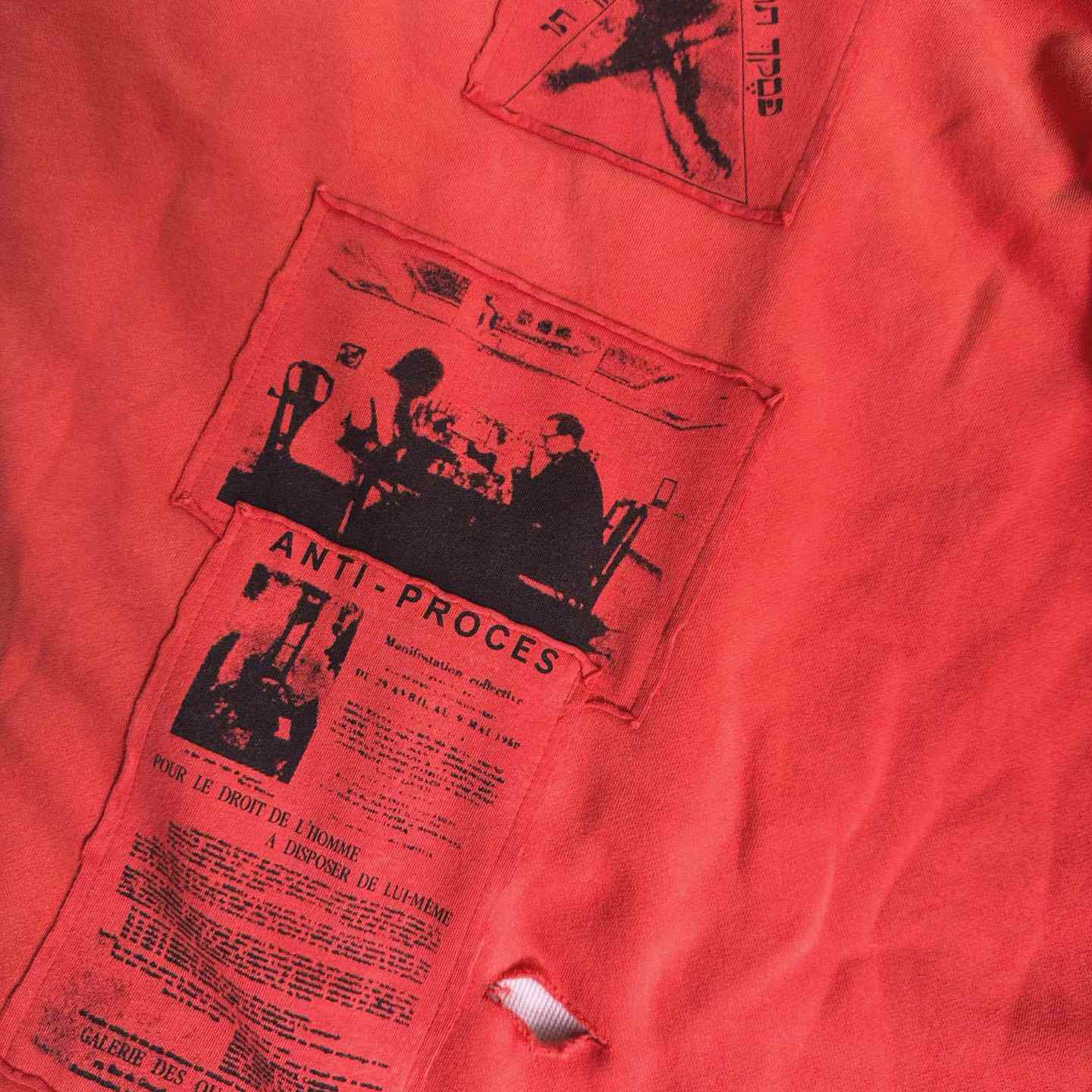 Enfants Riches Déprimés Anti Proces Thermal Lined Zip Hoodie 'Pompeian Red' - DopestKickz