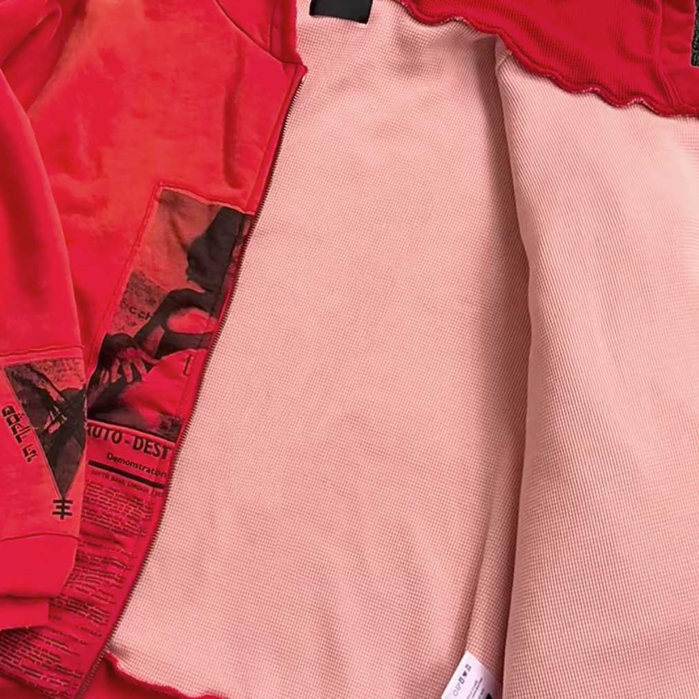 Enfants Riches Déprimés Anti Proces Thermal Lined Zip Hoodie 'Pompeian Red' - DopestKickz