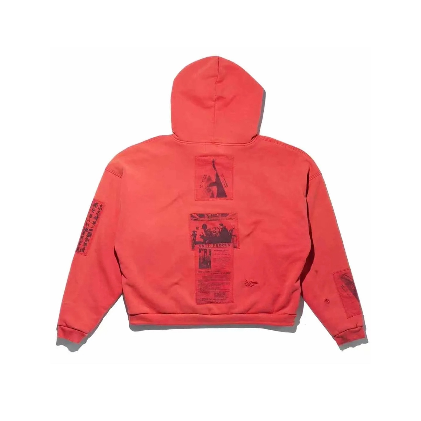 Enfants Riches Déprimés Anti Proces Thermal Lined Zip Hoodie 'Pompeian Red' - DopestKickz