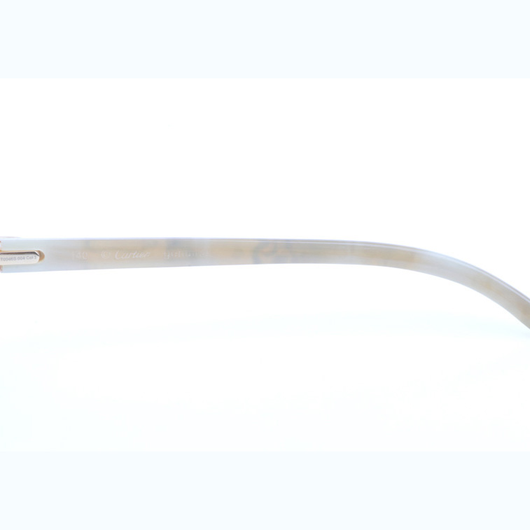 Cartier CT_3524012 Shell Mix White Buffalo Sunglasses In Gold Gradient Blue - DopestKickz