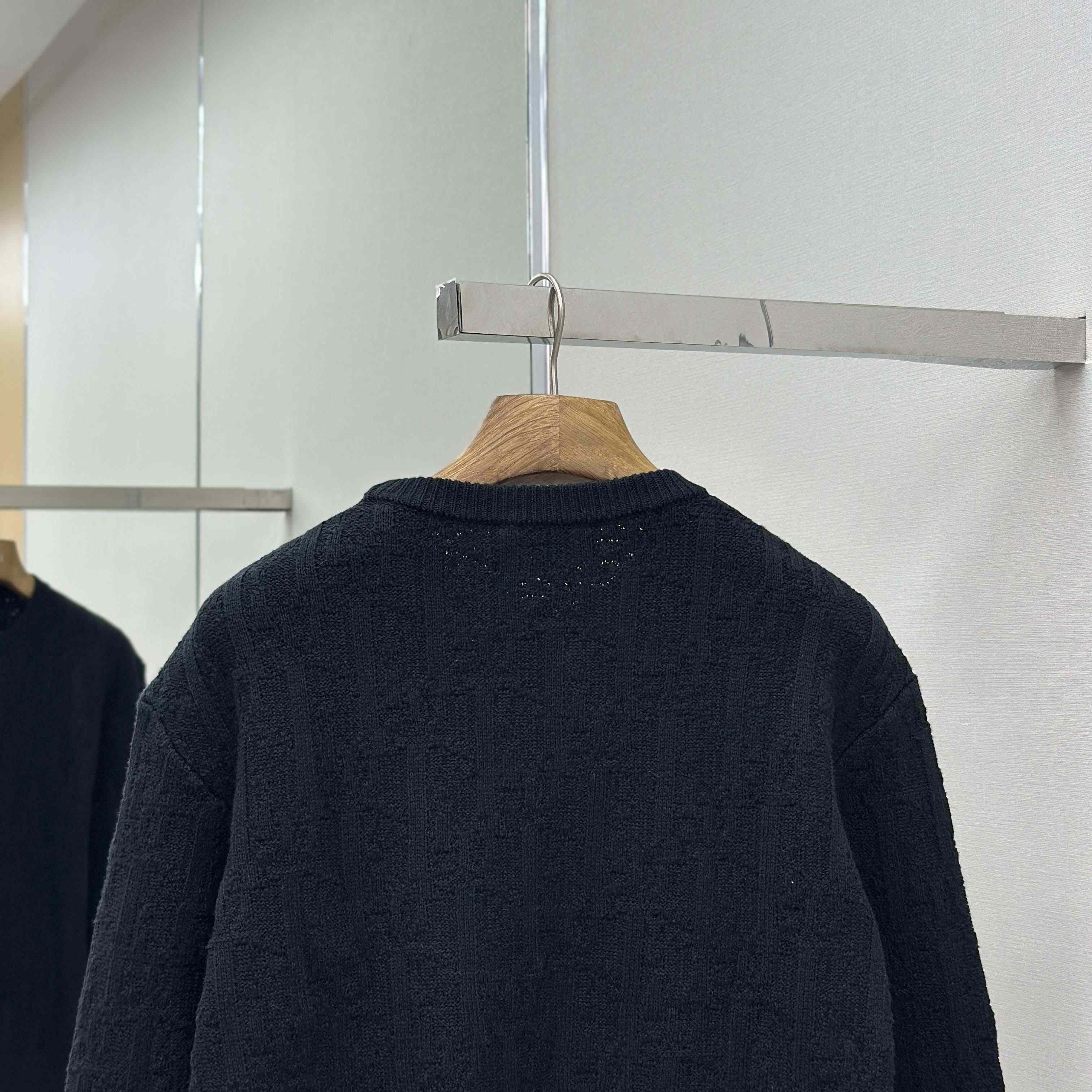 Dior Oblique Sweater Black Cotton-Blend Jacquard - DopestKickz