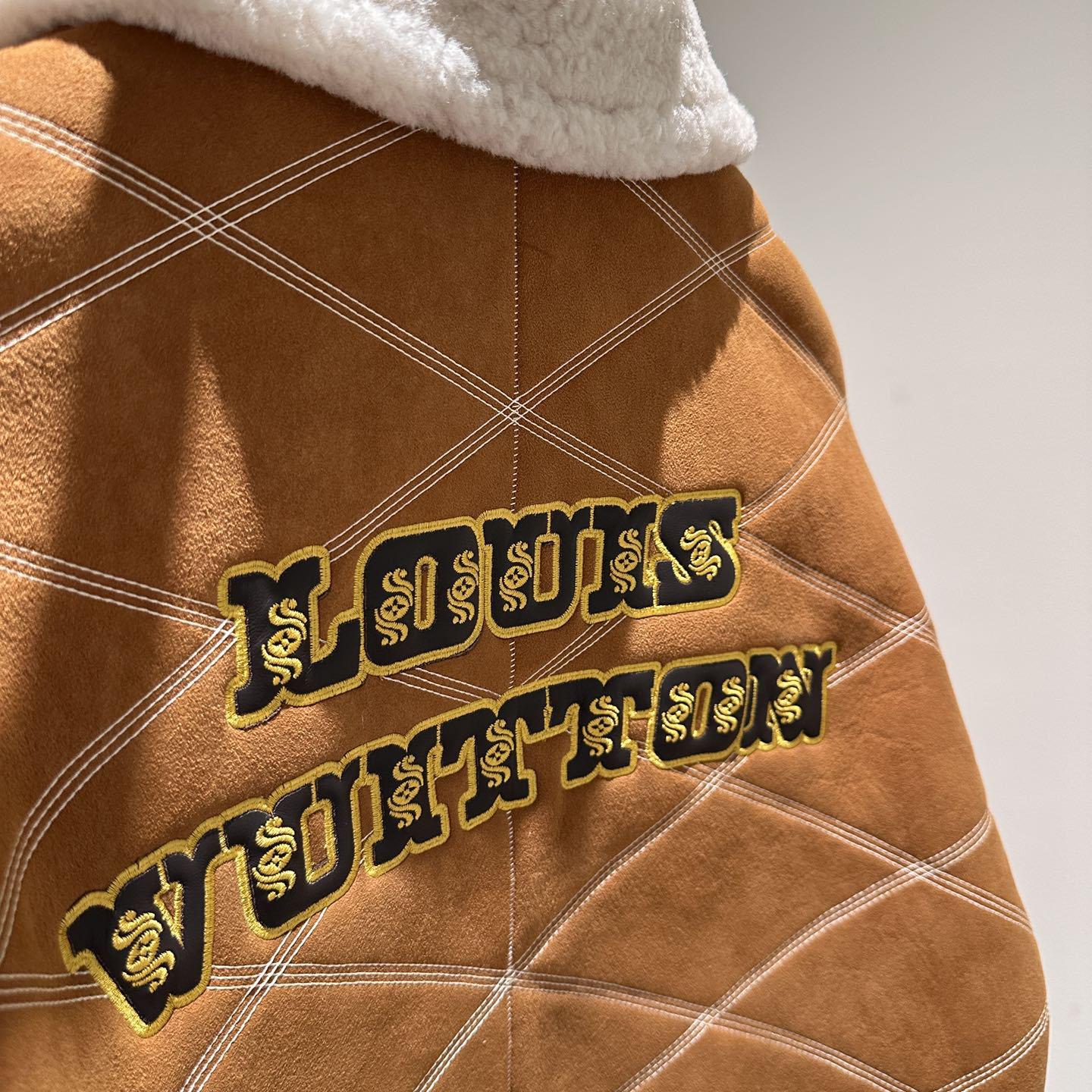 Louis Vuitton Embroidered Shearling Workwear Blouson - DopestKickz