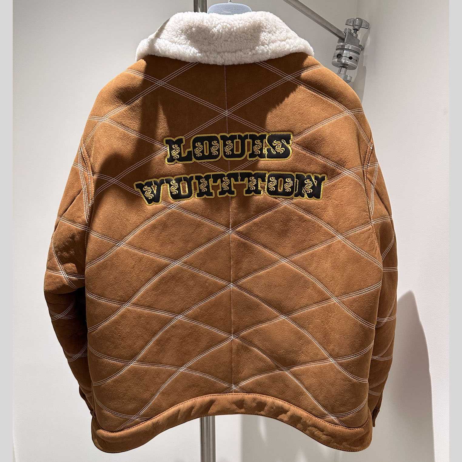 Louis Vuitton Embroidered Shearling Workwear Blouson - DopestKickz