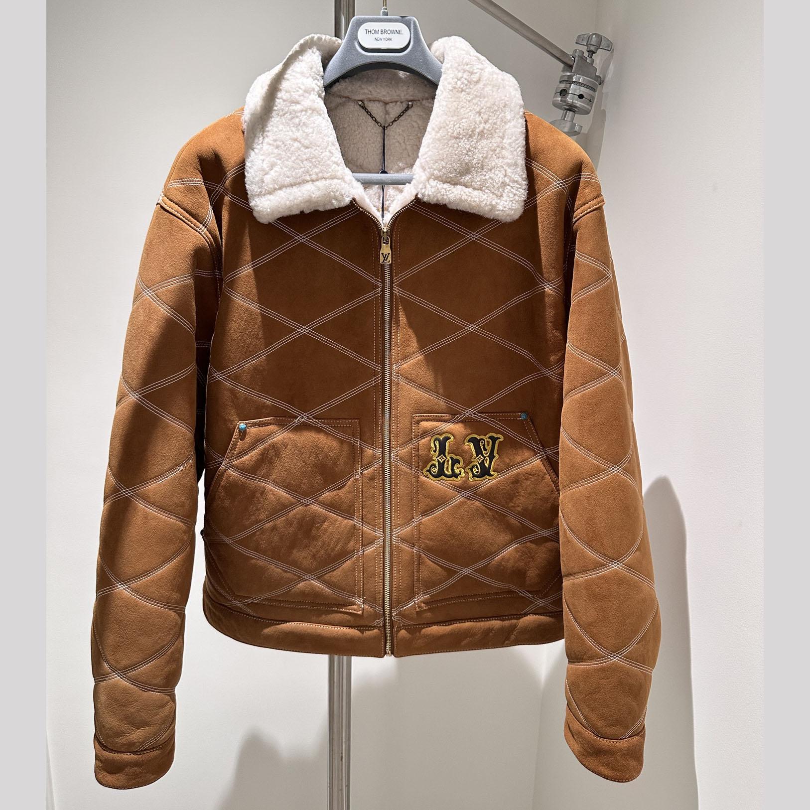 Louis Vuitton Embroidered Shearling Workwear Blouson - DopestKickz