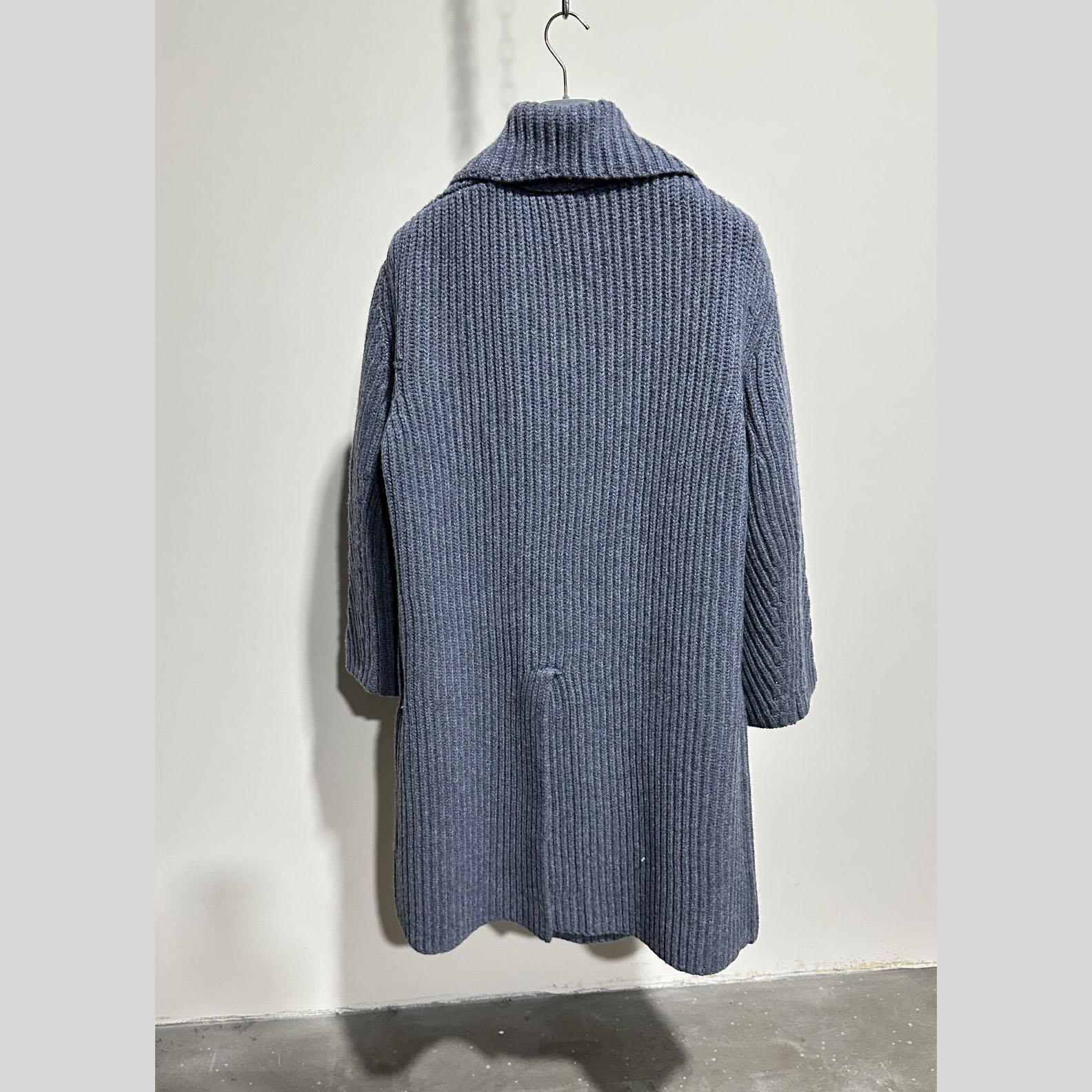 Bottega Veneta Gray Felted Coat - DopestKickz