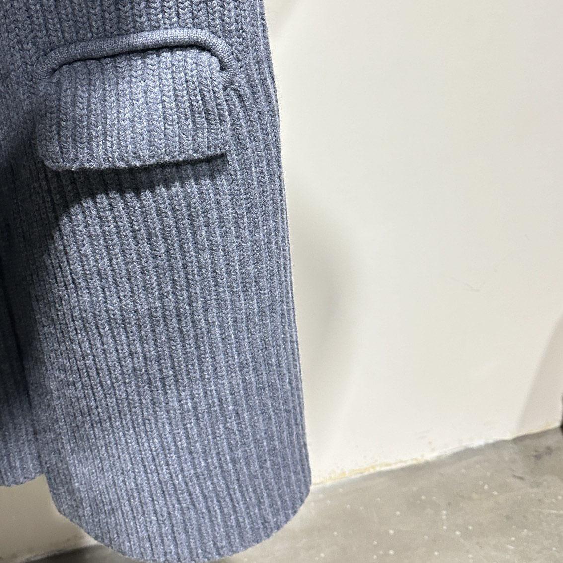 Bottega Veneta Gray Felted Coat - DopestKickz