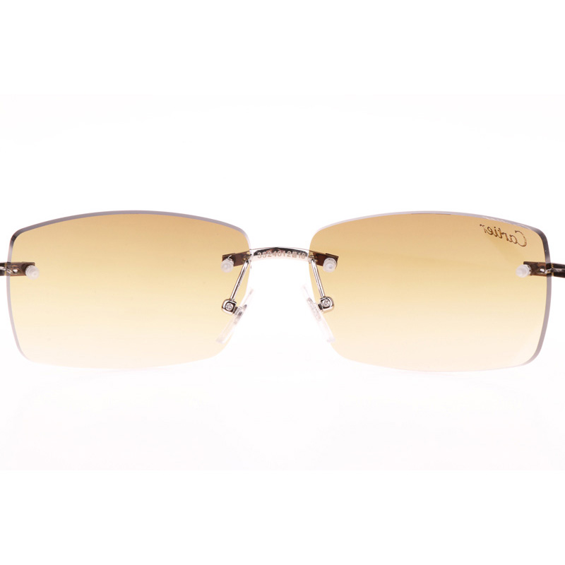 Cartier CT_3524012 Green Wood Sunglasses In Silver Brown - DopestKickz