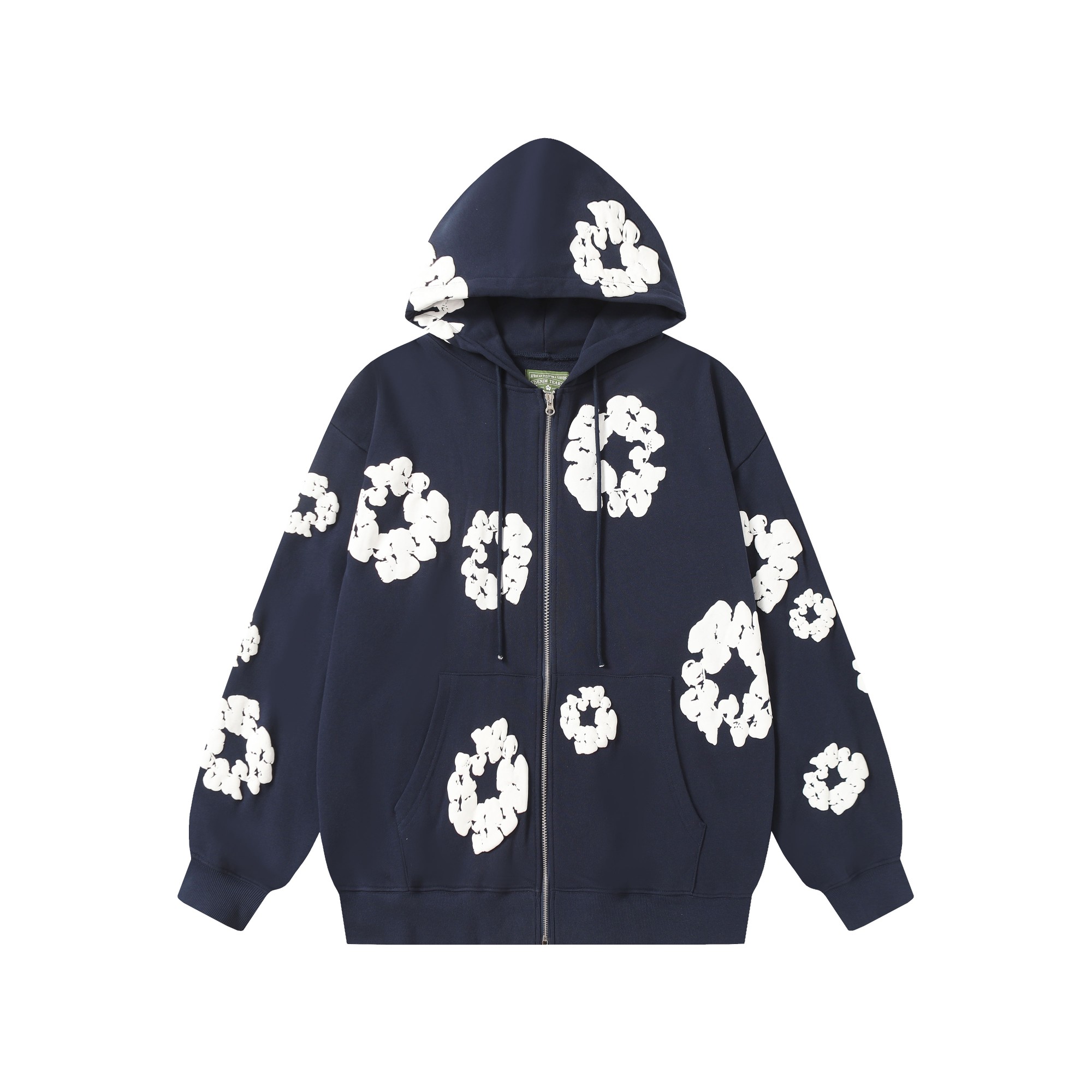 Denim Tears Cotton Wreath Zip Hoodie  - DopestKickz