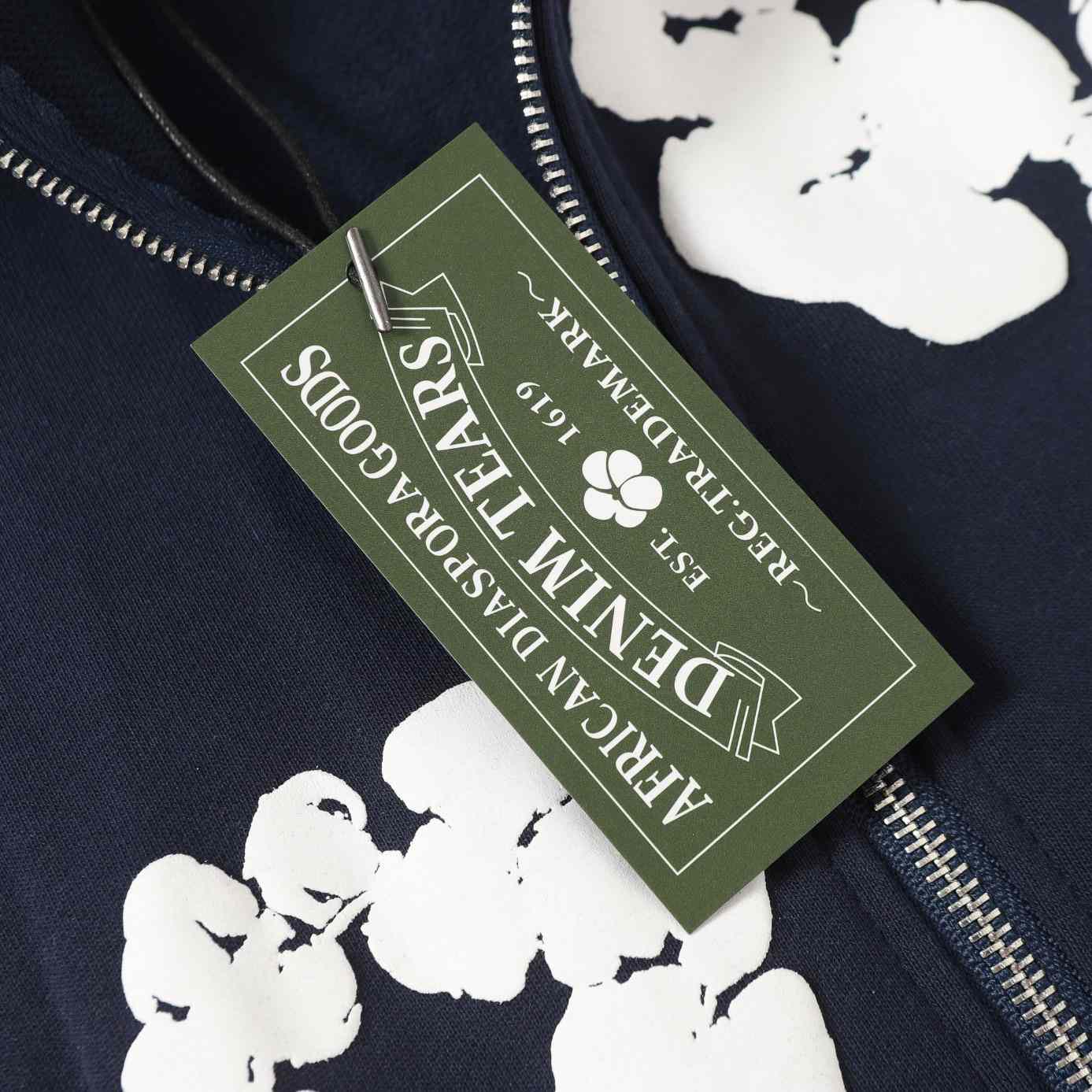 Denim Tears Cotton Wreath Zip Hoodie  - DopestKickz