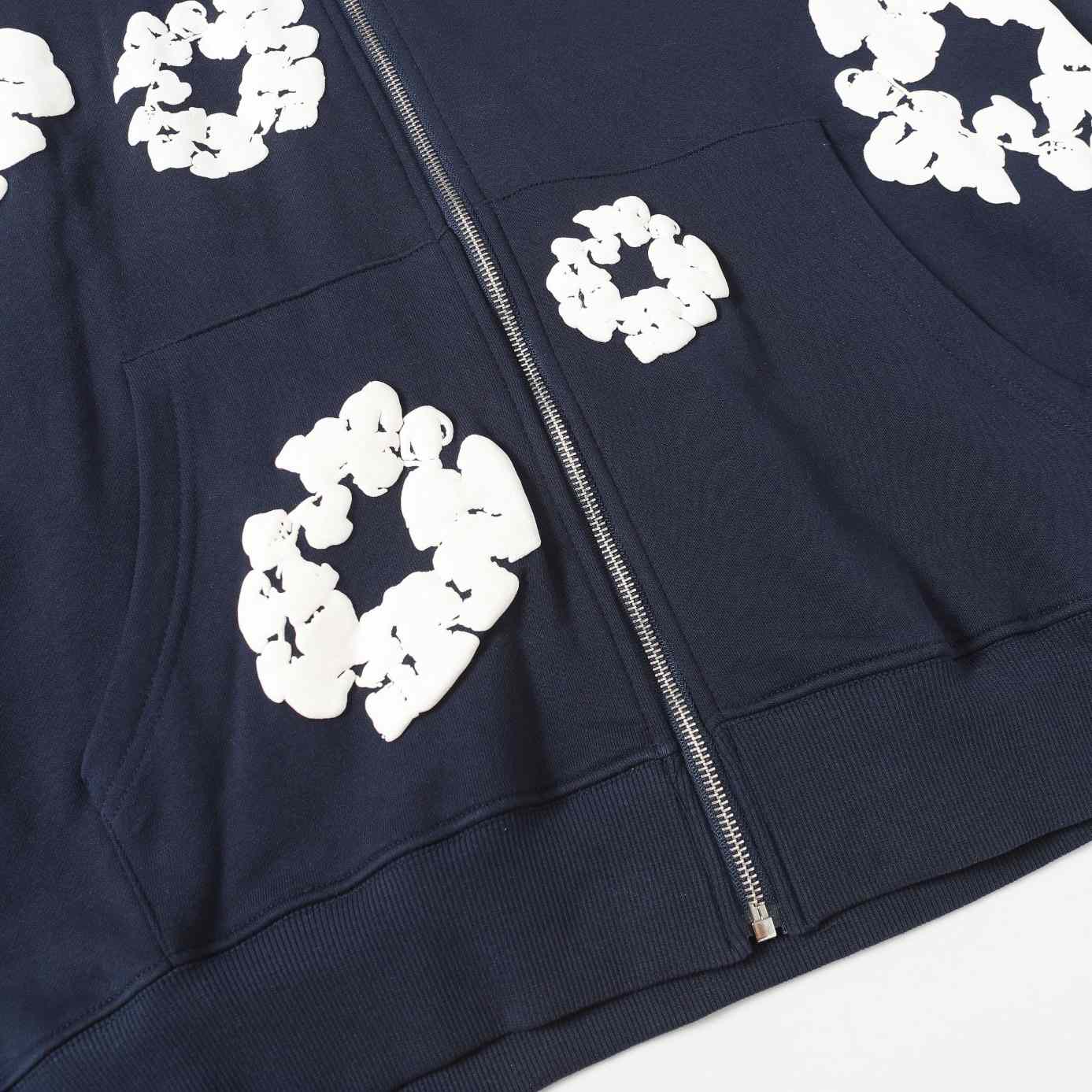 Denim Tears Cotton Wreath Zip Hoodie  - DopestKickz