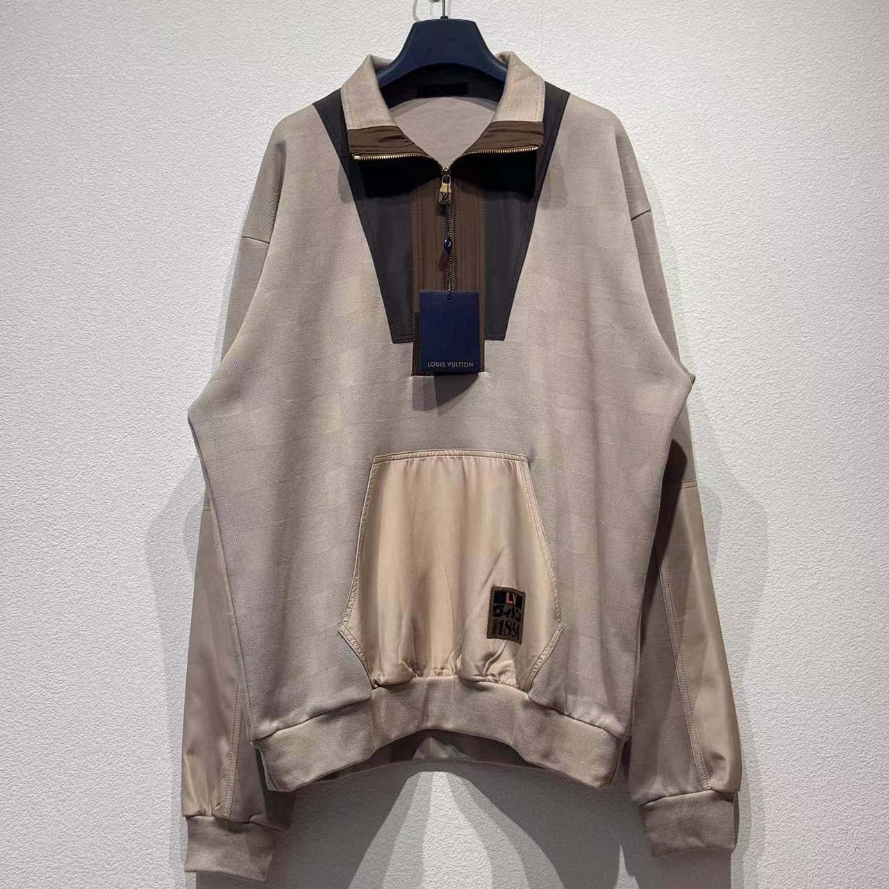 Louis Vuitton Damier Hybrid Half-Zip Workwear Pullover   1AIMK2 - DopestKickz