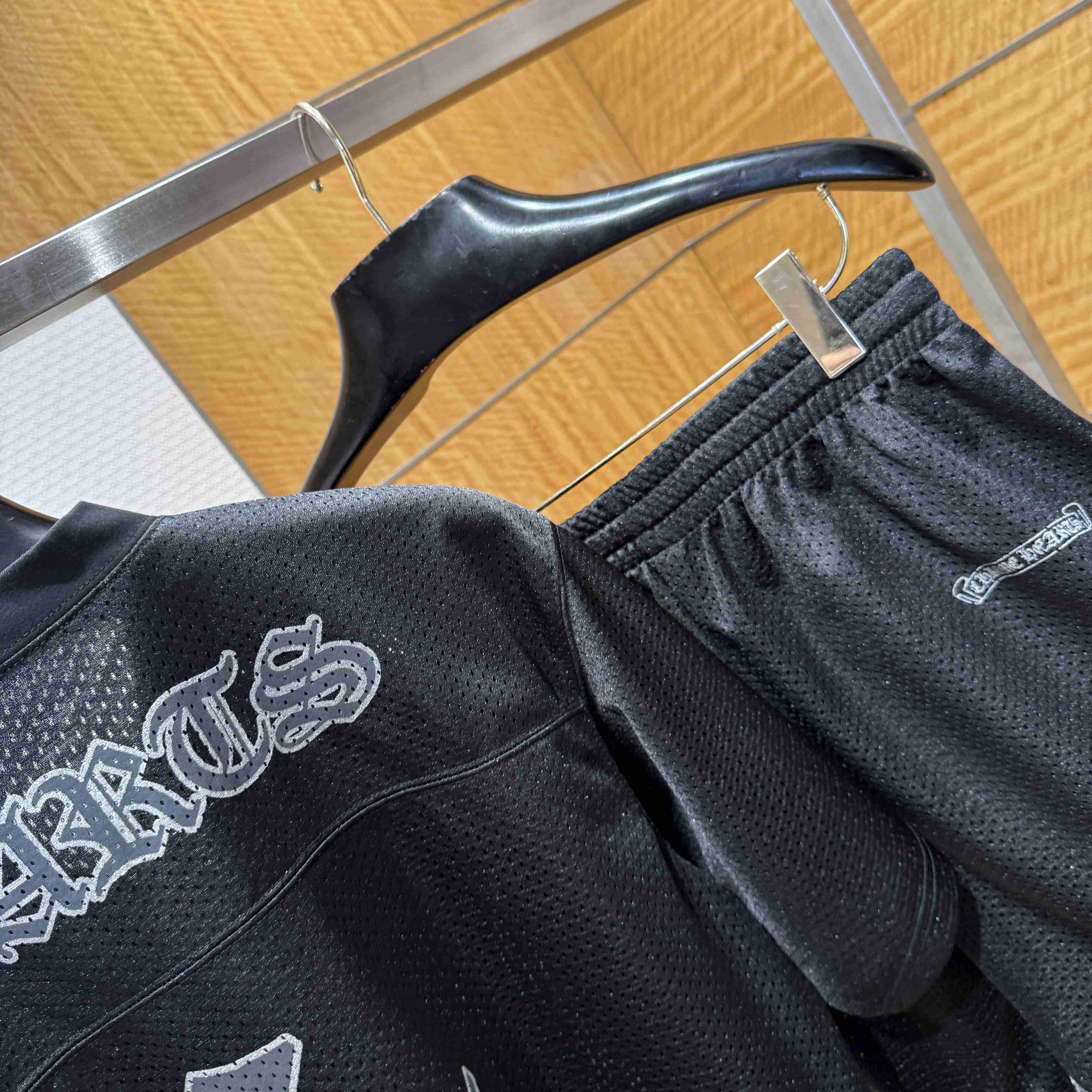 Chrome Hearts Stadium Mesh Short Sleeve & Shorts - DopestKickz