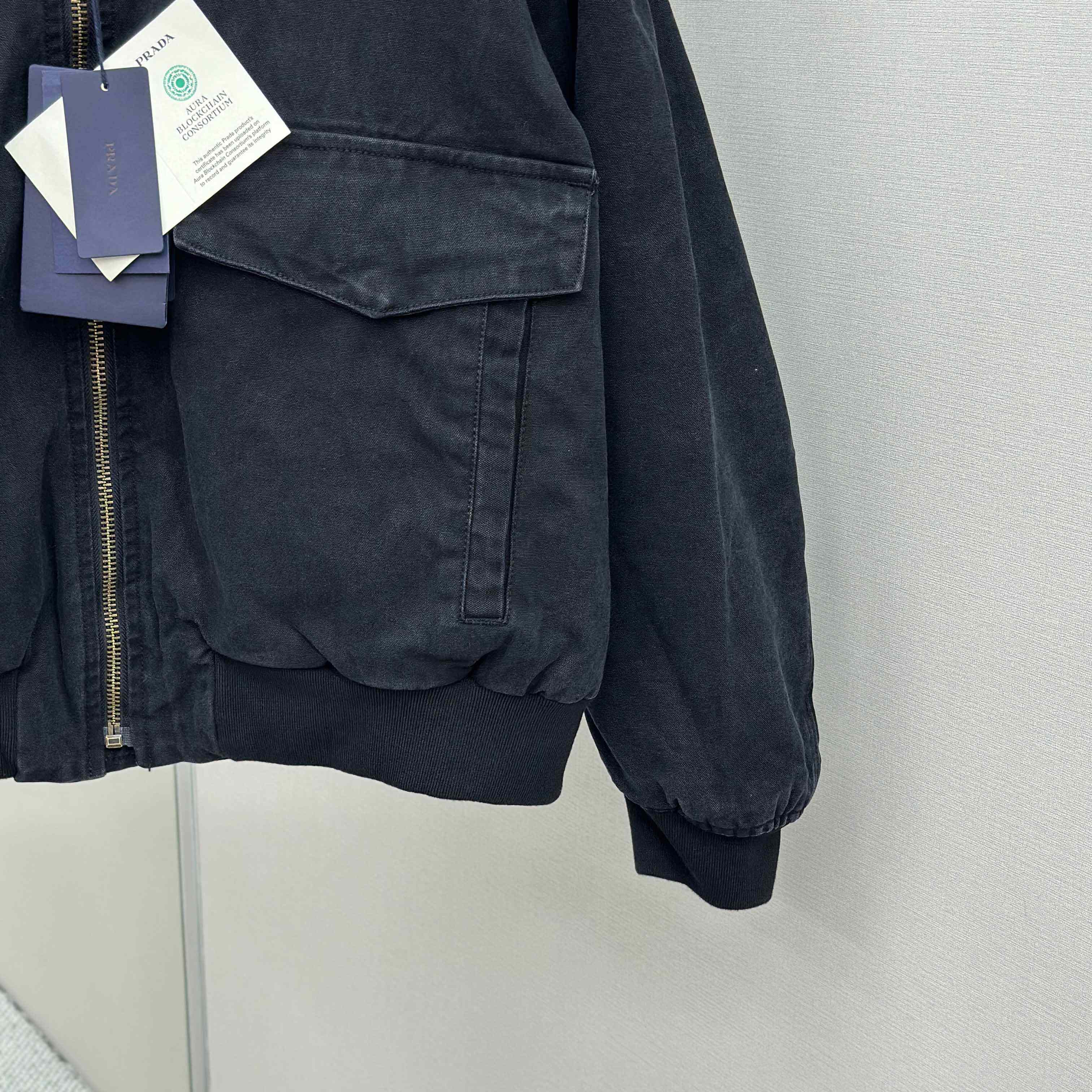 Prada Canvas Blouson Jacket - DopestKickz