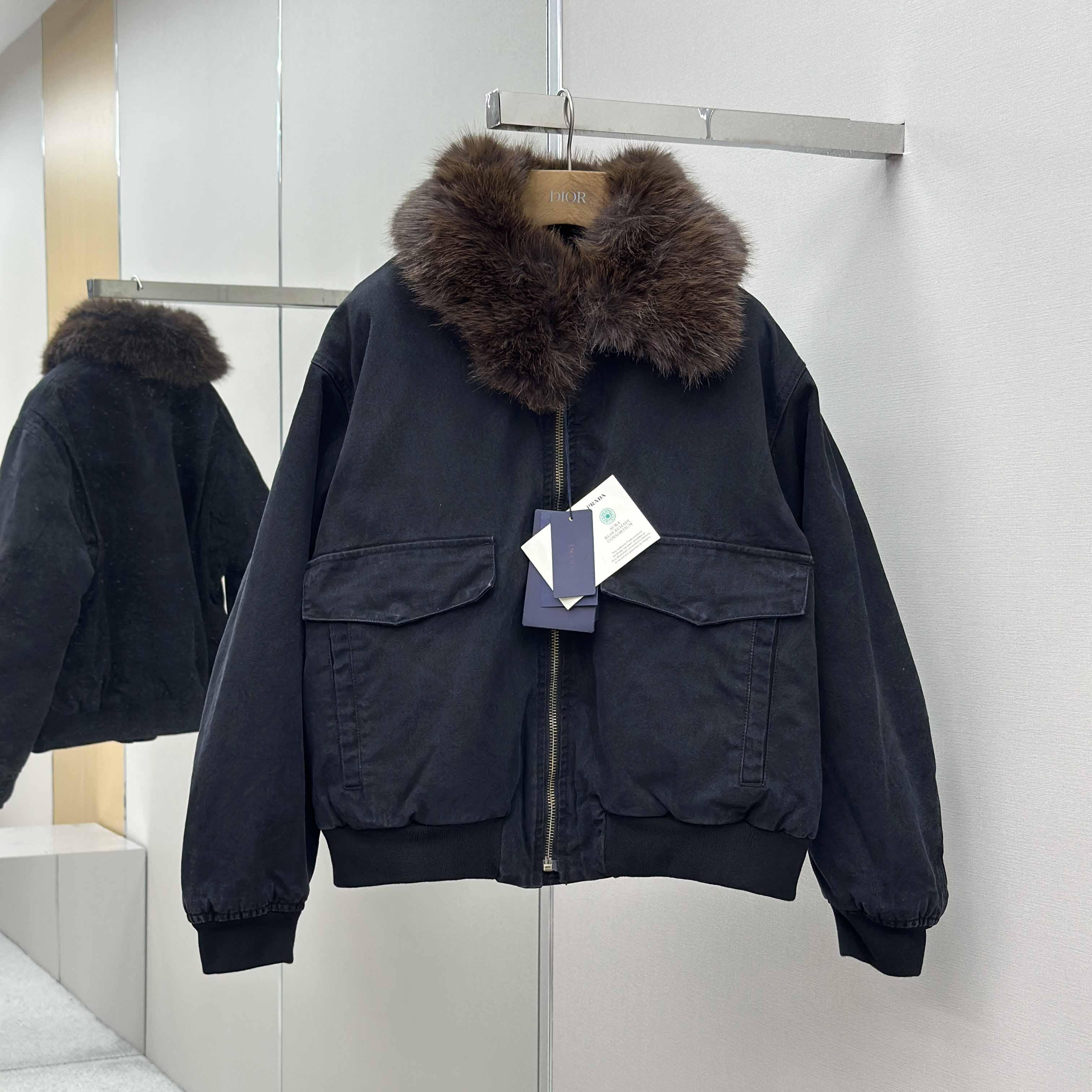 Prada Canvas Blouson Jacket - DopestKickz