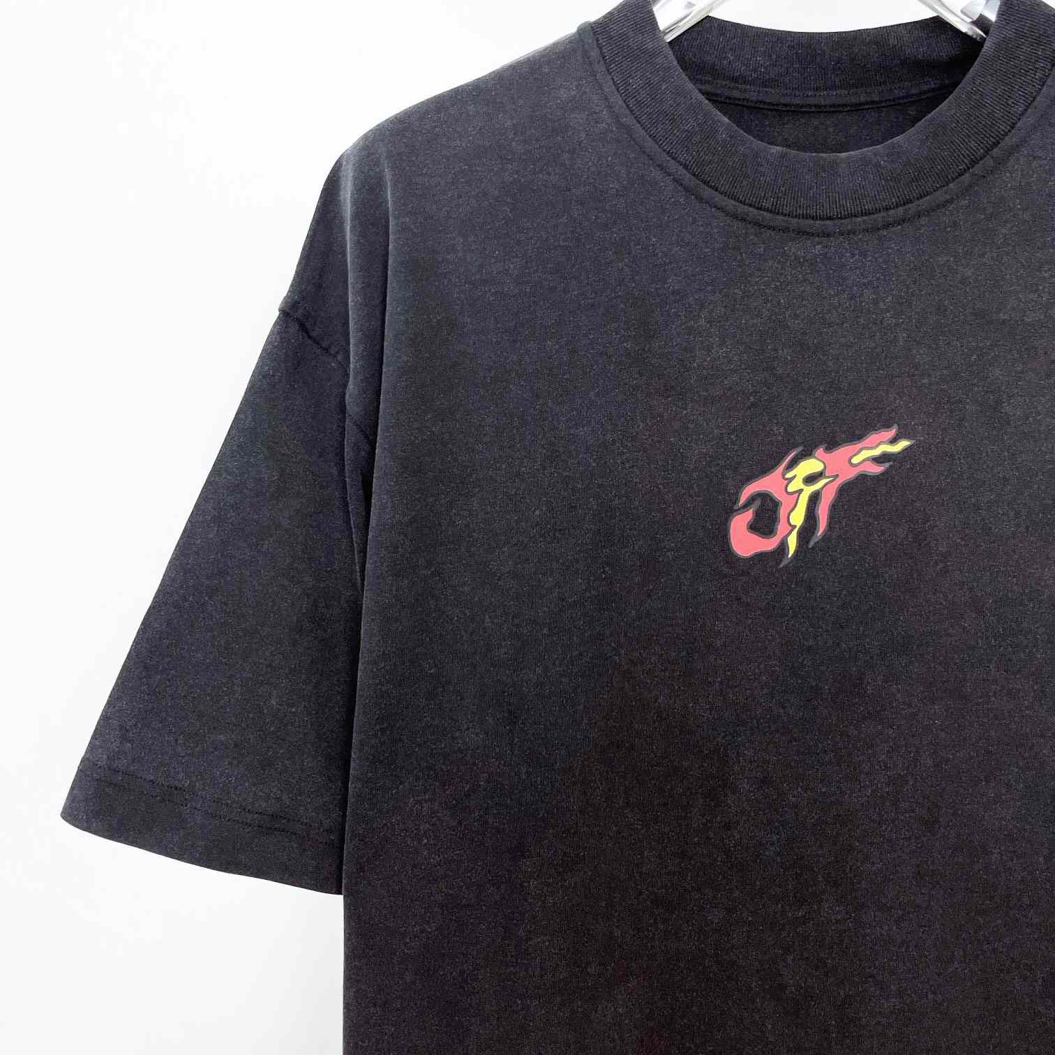 Off-White x BMC Paris Black Logo Oversized T-Shirt - DopestKickz