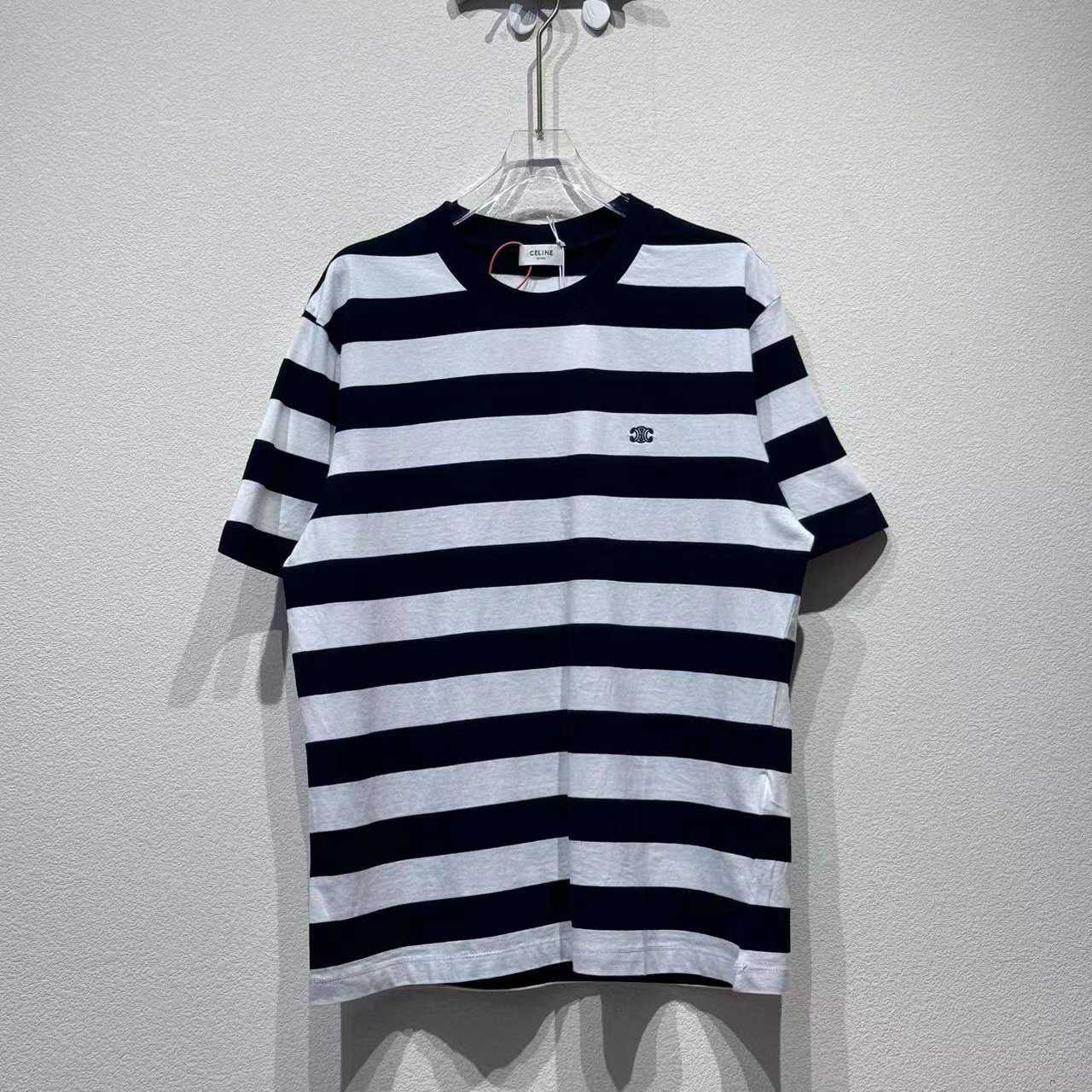 Celine Triomphe Loose T-shirt In Cotton Jersey - DopestKickz