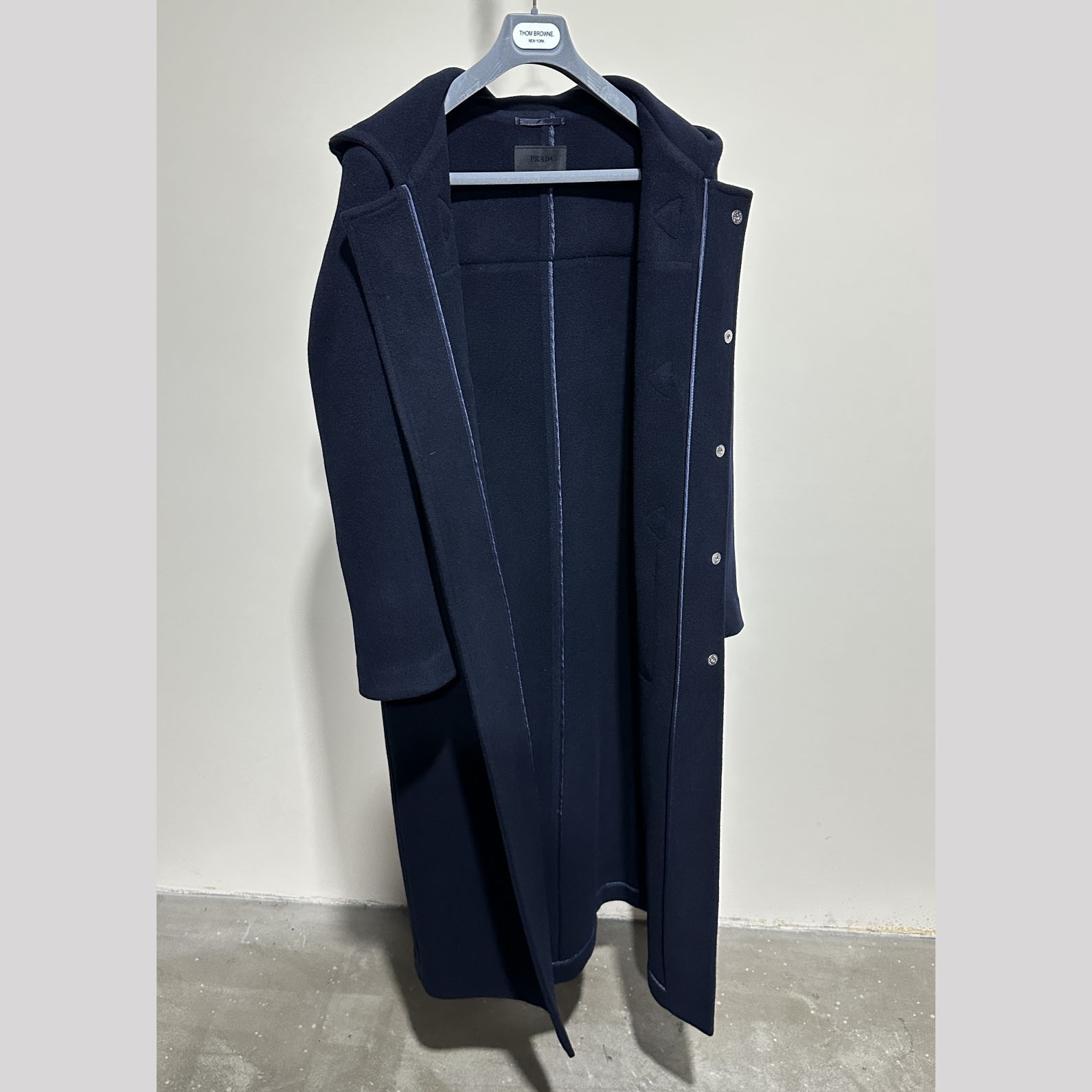 Prada Double-breasted Wool Duffle Coat - DopestKickz