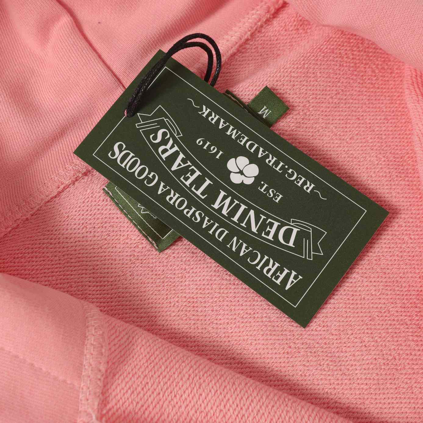 Denim Tears Cotton Wreath Zip Hoodie Pink - DopestKickz