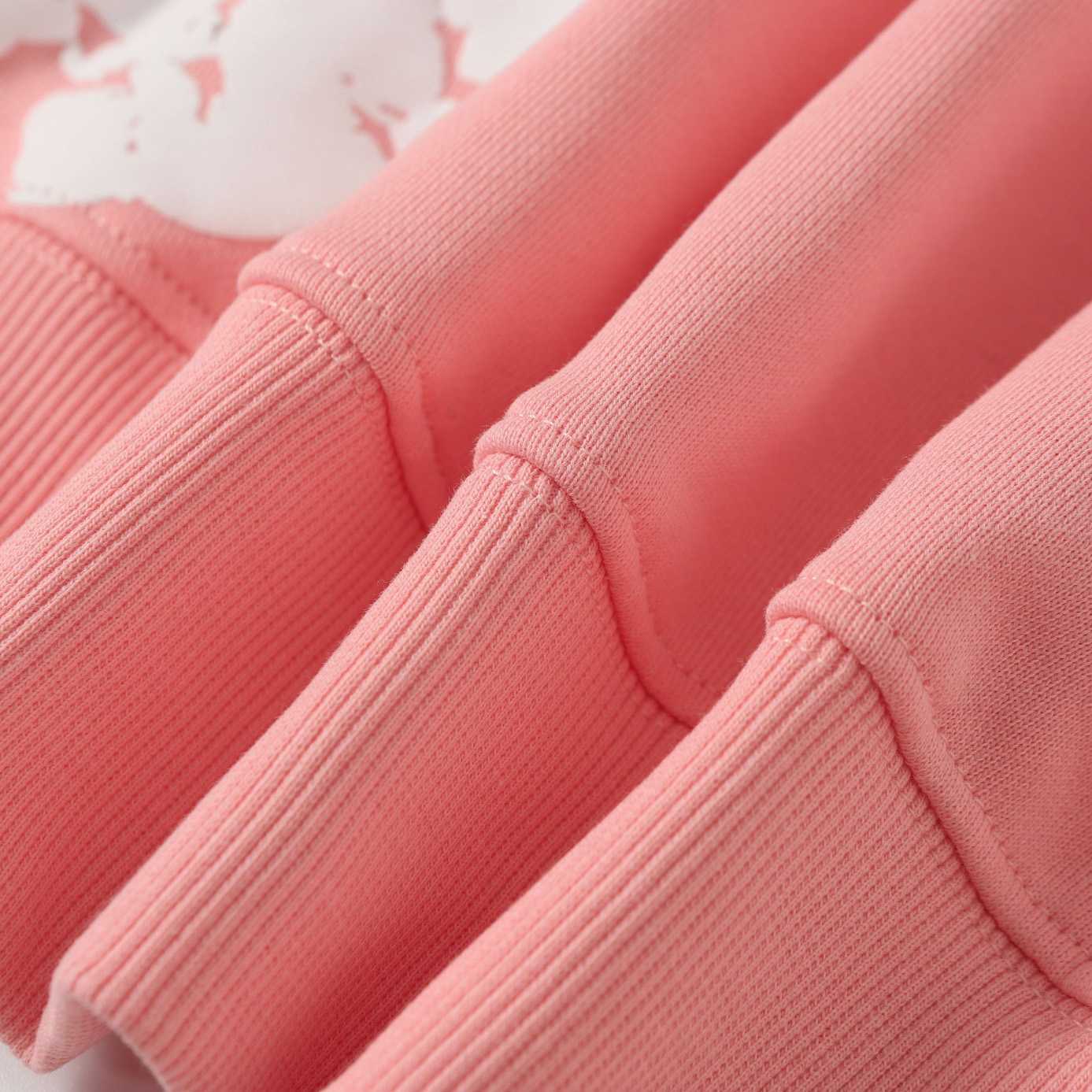 Denim Tears Cotton Wreath Zip Hoodie Pink - DopestKickz