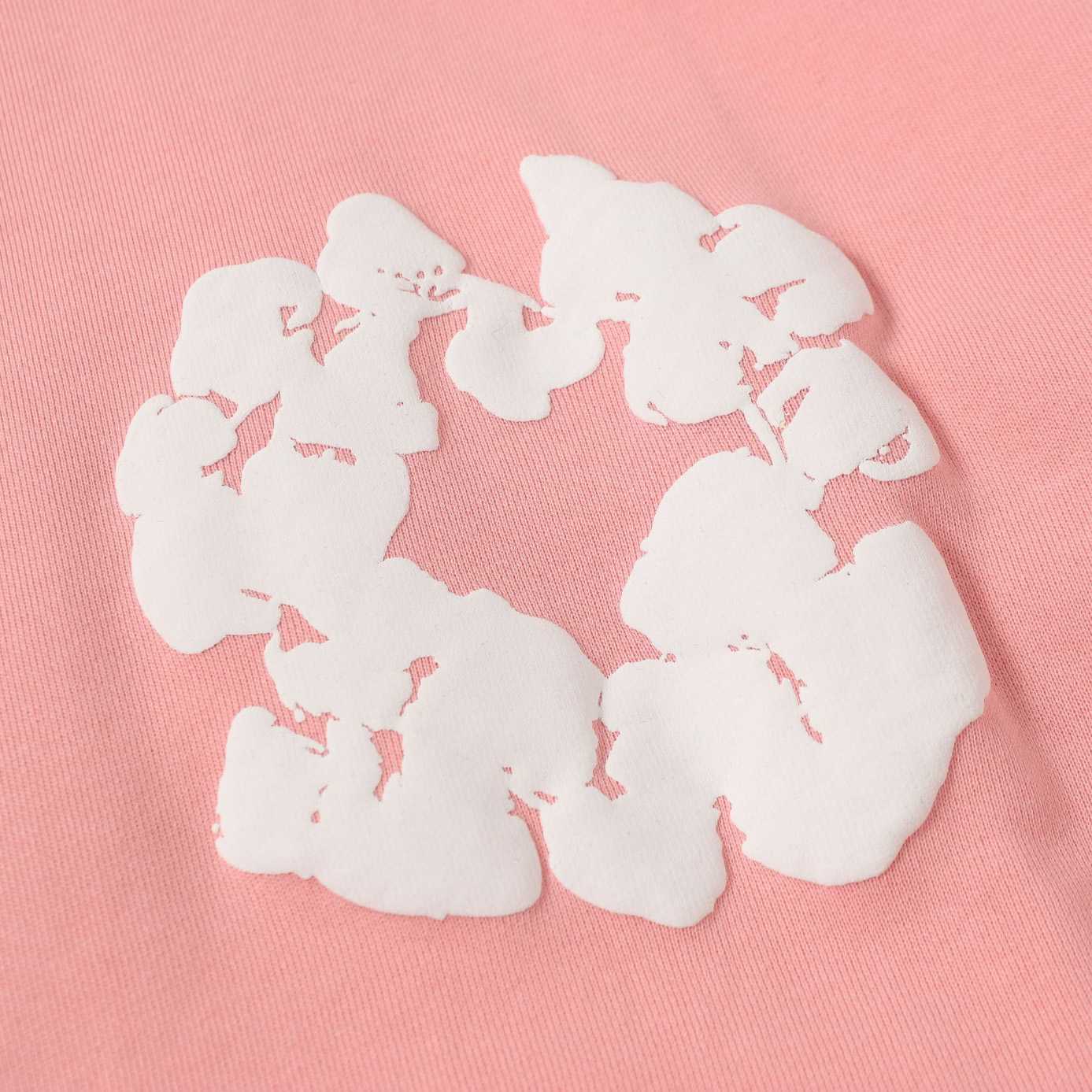 Denim Tears Cotton Wreath Zip Hoodie Pink - DopestKickz