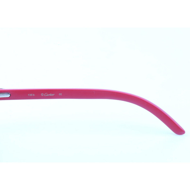 Cartier CT_3524012 Red Wood Sunglasses In Gold Gradient Blue - DopestKickz