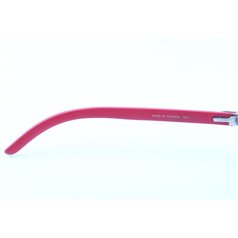 Cartier CT_3524012 Red Wood Sunglasses In Gold Gradient Blue - DopestKickz