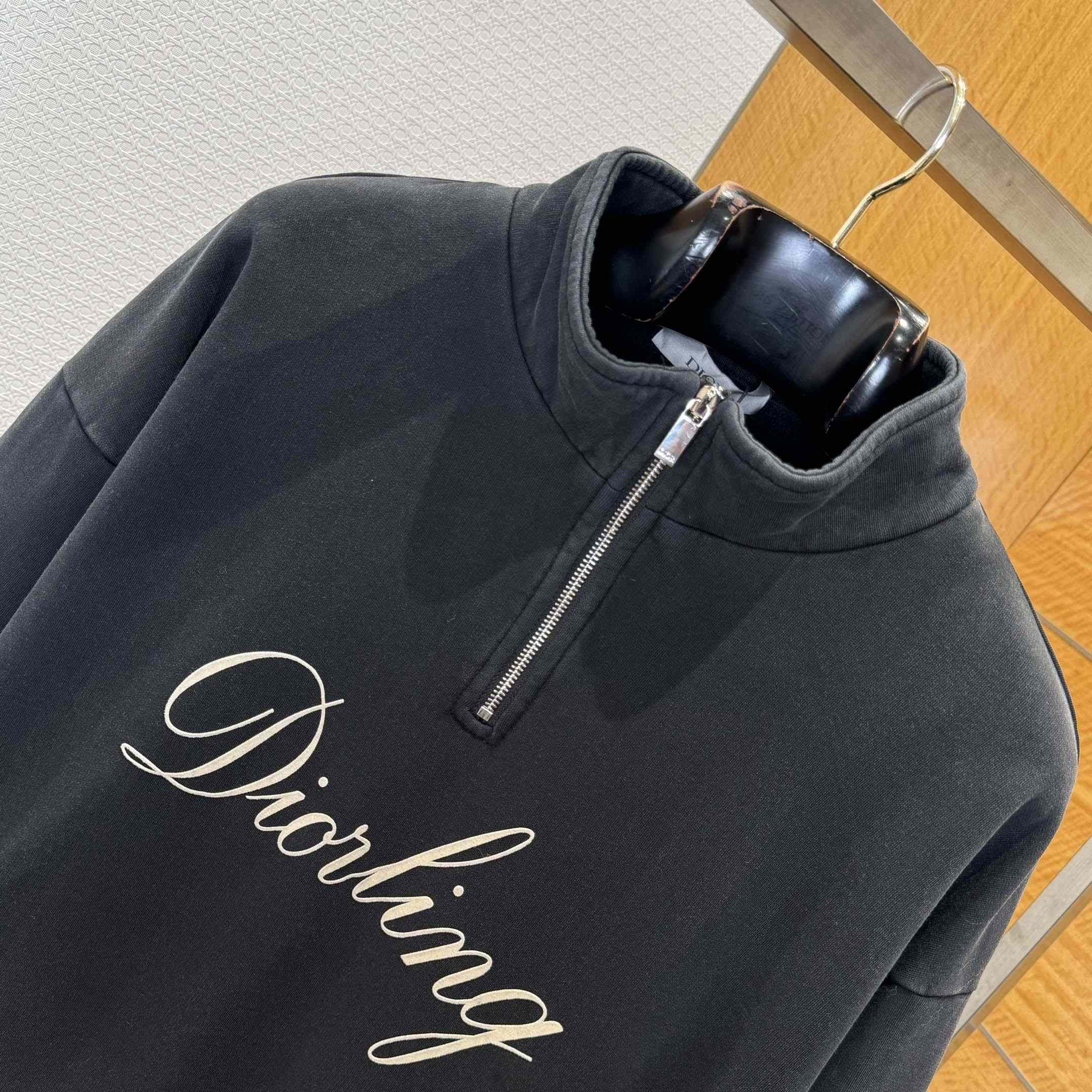 Dior Diorling Sweatshirt With Zipped Collar  - DopestKickz