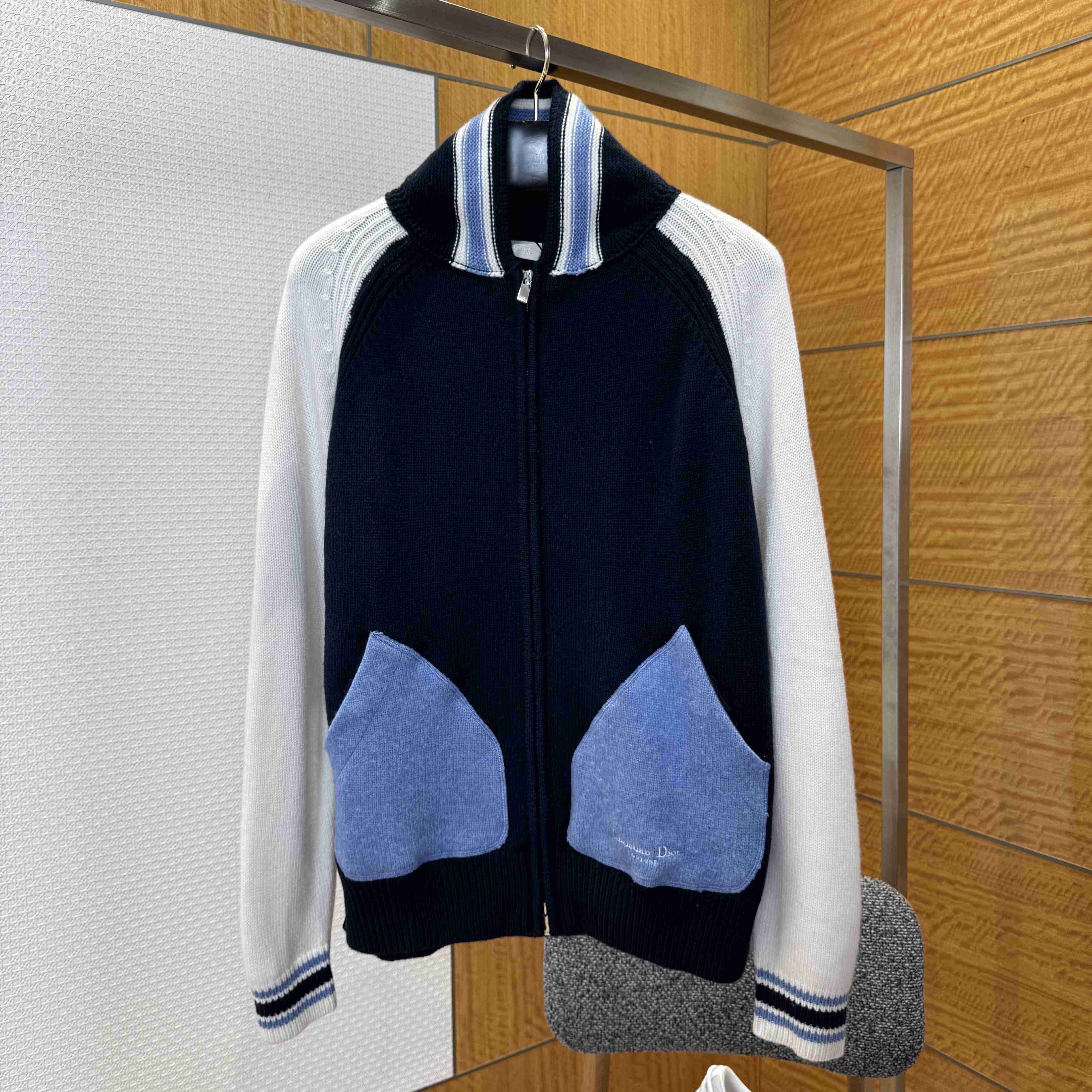 Christian Dior Couture Lily of the Valley Varsity Cardigan  - DopestKickz