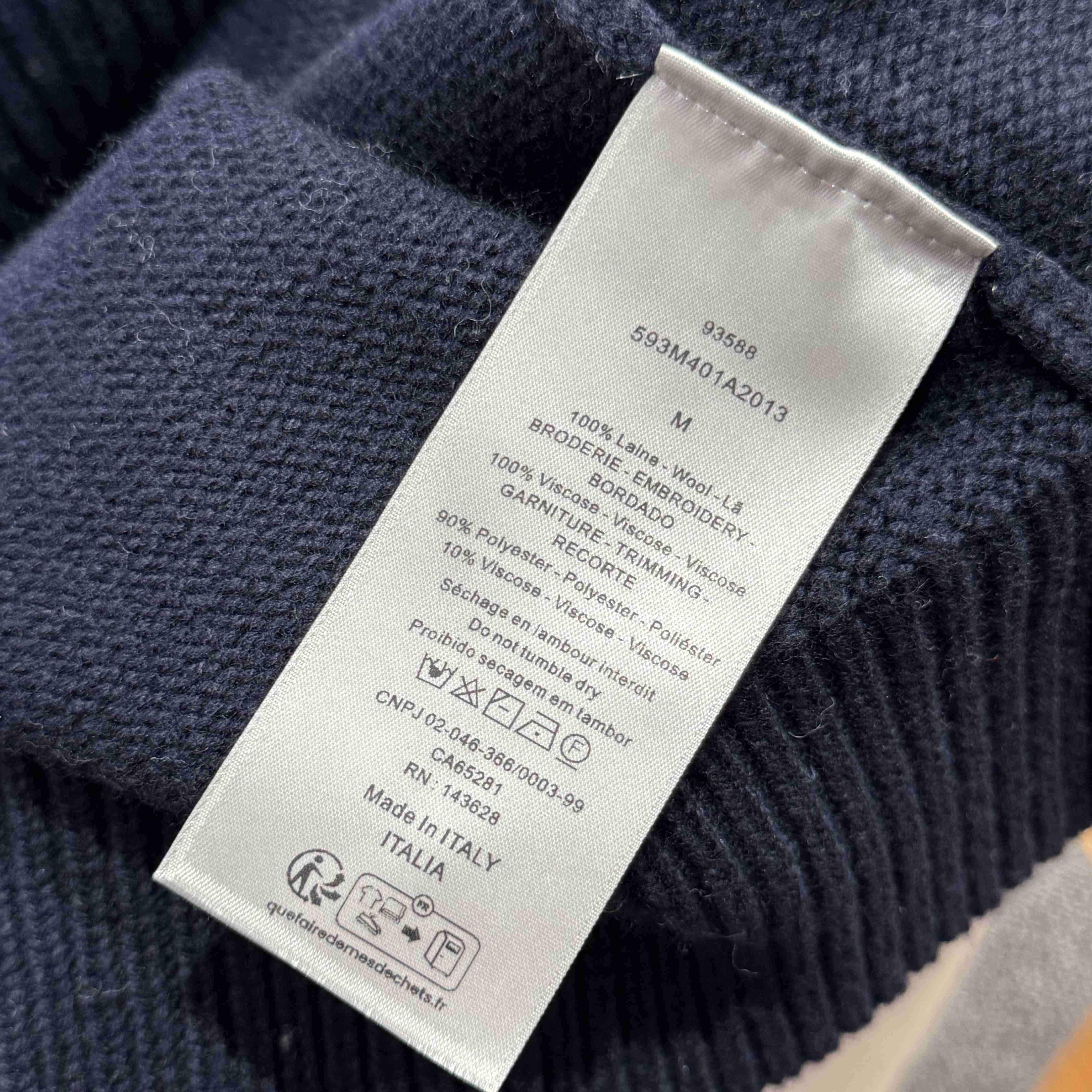 Christian Dior Couture Lily of the Valley Varsity Cardigan  - DopestKickz