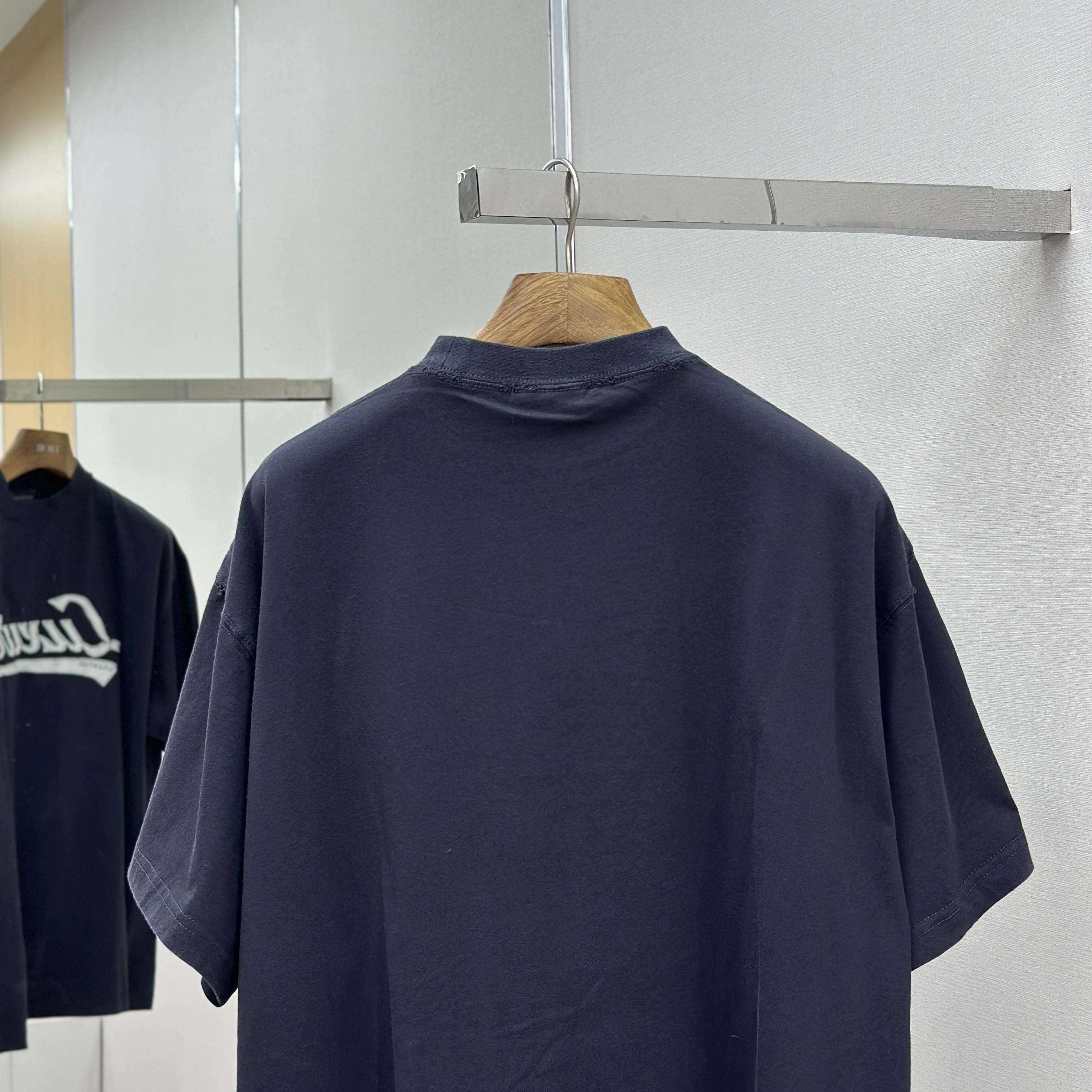Balenciaga Luxury Script Oversized T-Shirt In Washed Black - DopestKickz