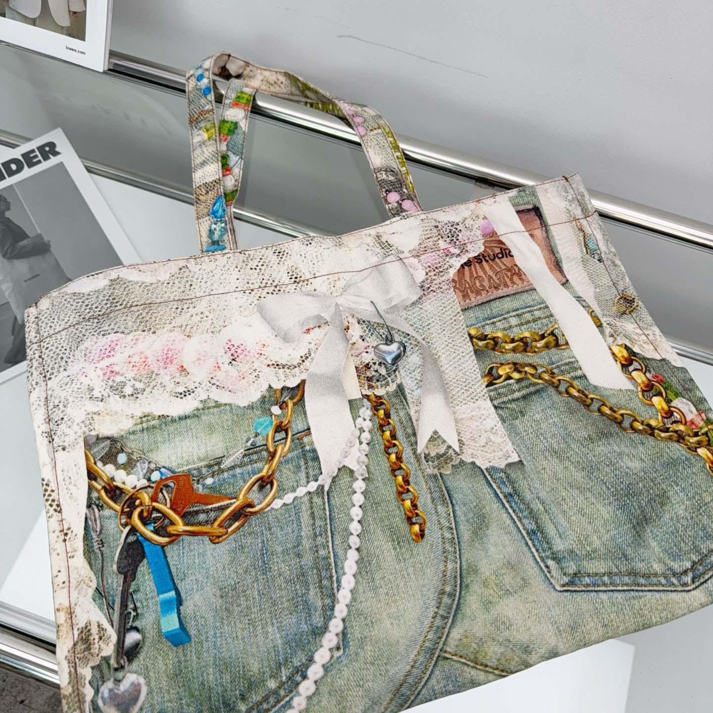 Acne Studios Logo tote bag （47×17×35cm） - DopestKickz