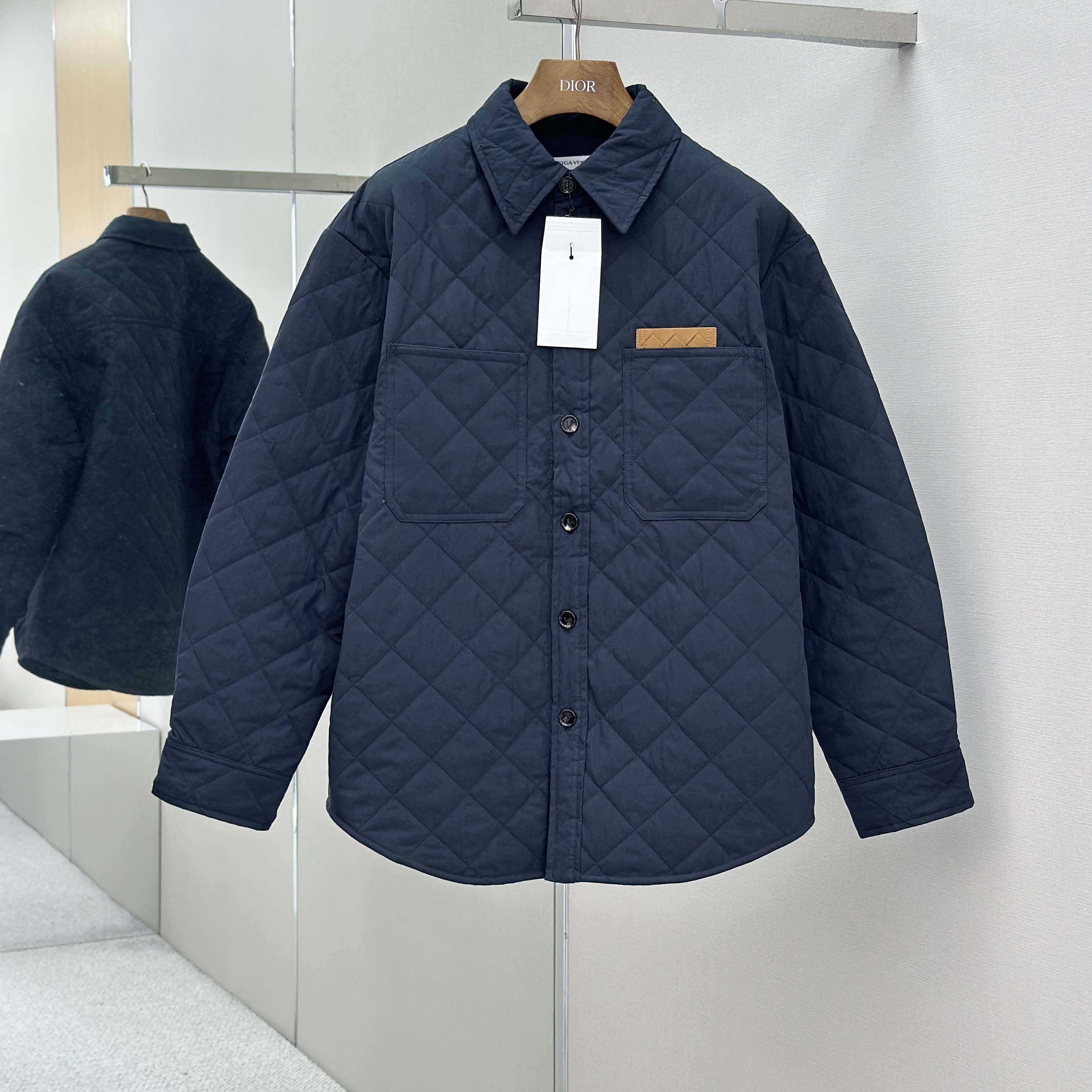 Bottega Veneta Quilted Cotton Overshirt - DopestKickz