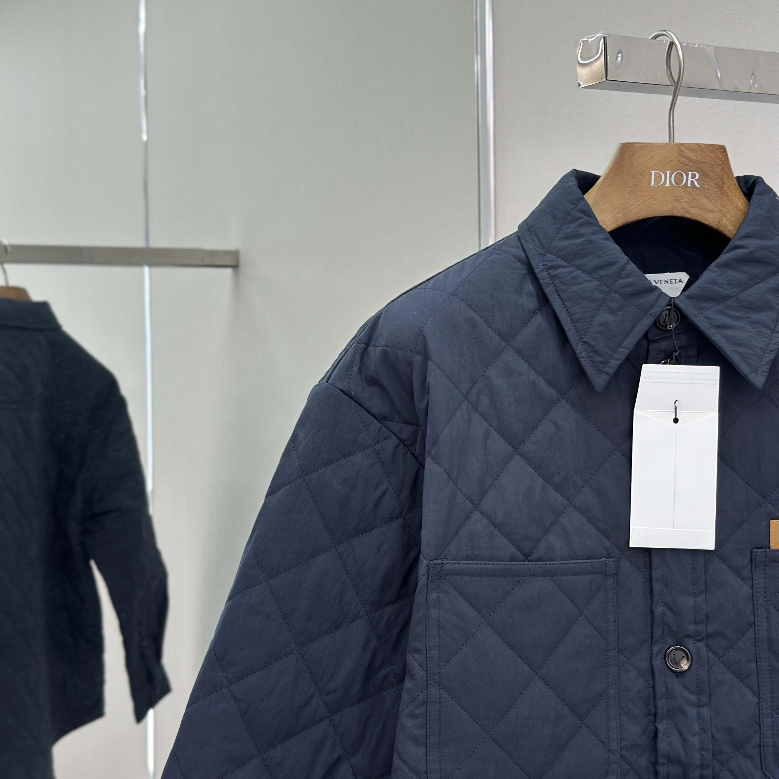 Bottega Veneta Quilted Cotton Overshirt - DopestKickz