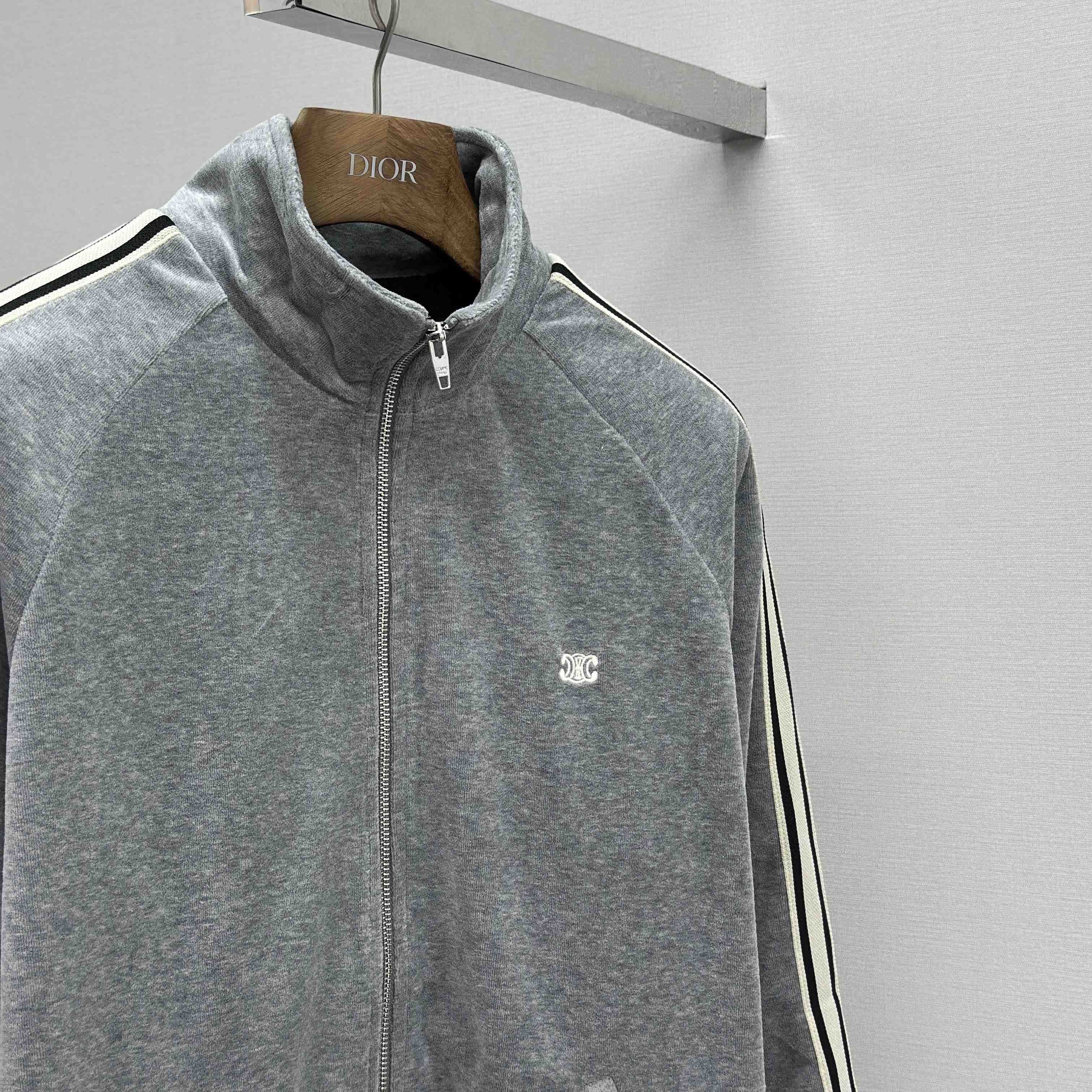 Celine Tracksuit Jacket In Velvet Cotton - DopestKickz