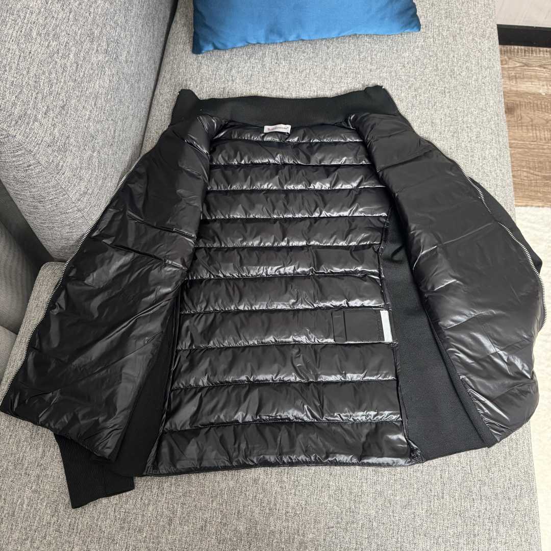 Moncler Padded Wool Zip-Up Cardigan In Black    Z503 - DopestKickz