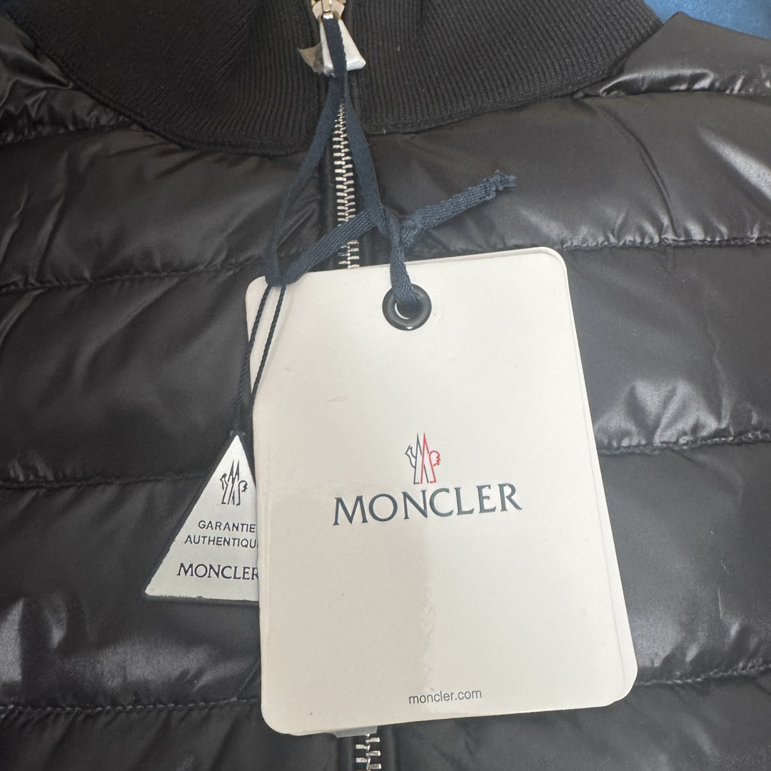 Moncler Padded Wool Zip-Up Cardigan In Black    Z503 - DopestKickz