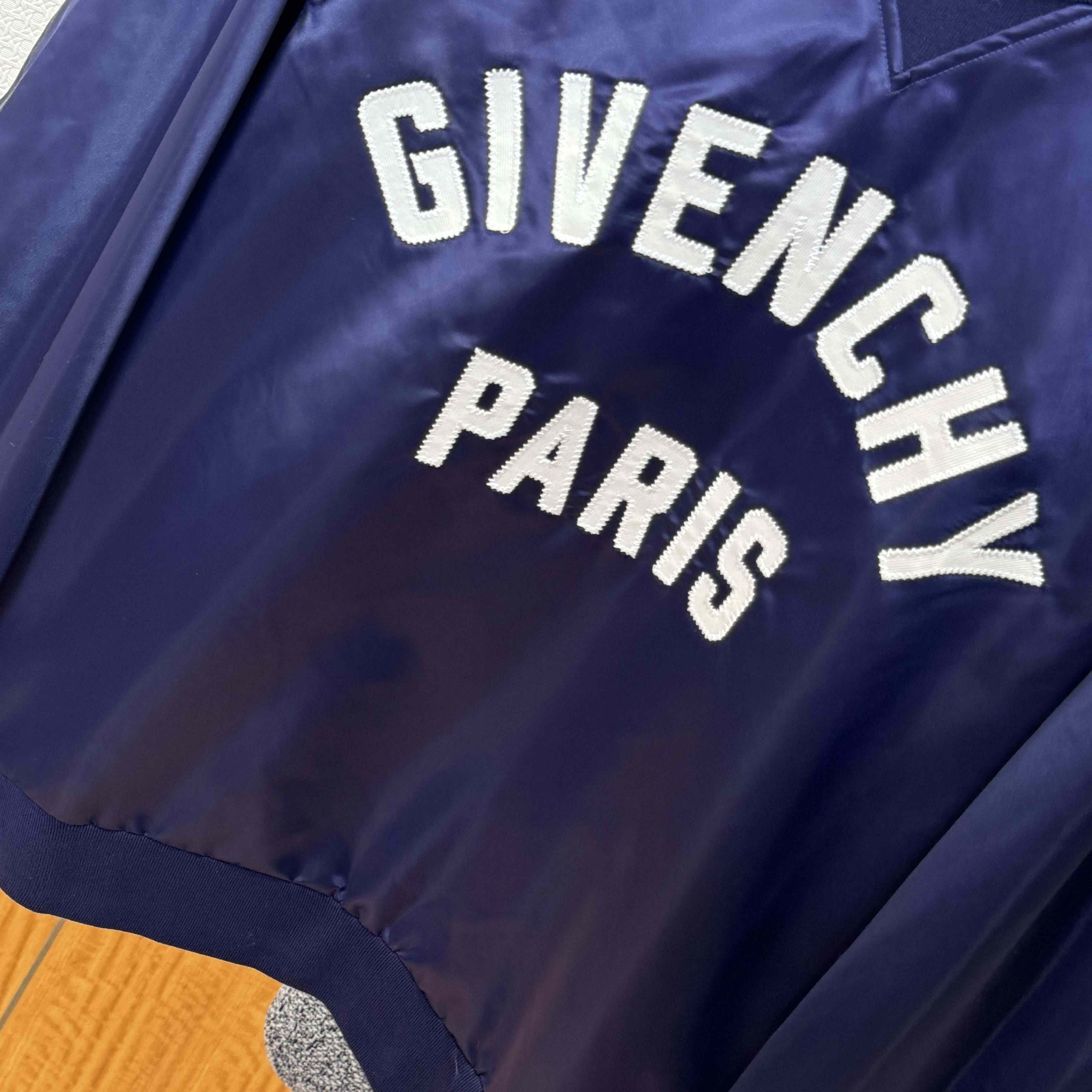 Givenchy Sweatshirt In Satin With Givenchy Paris Embroidery - DopestKickz