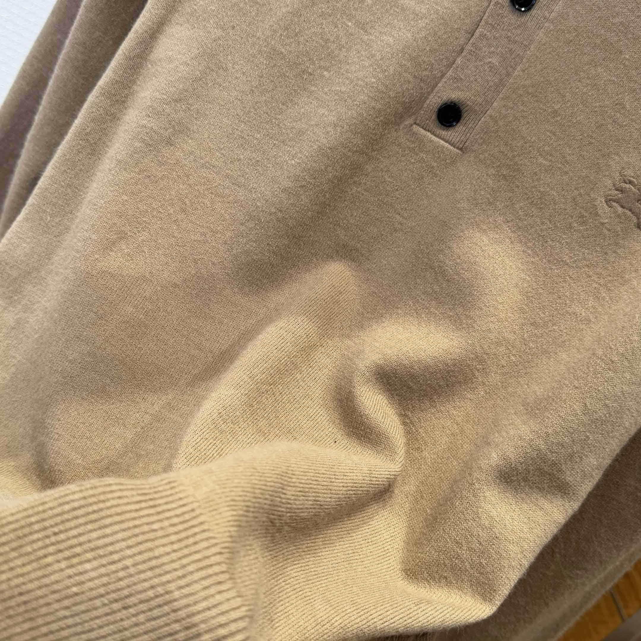 Burberry Long-sleeve Cashmere Blend Polo Shirt - DopestKickz