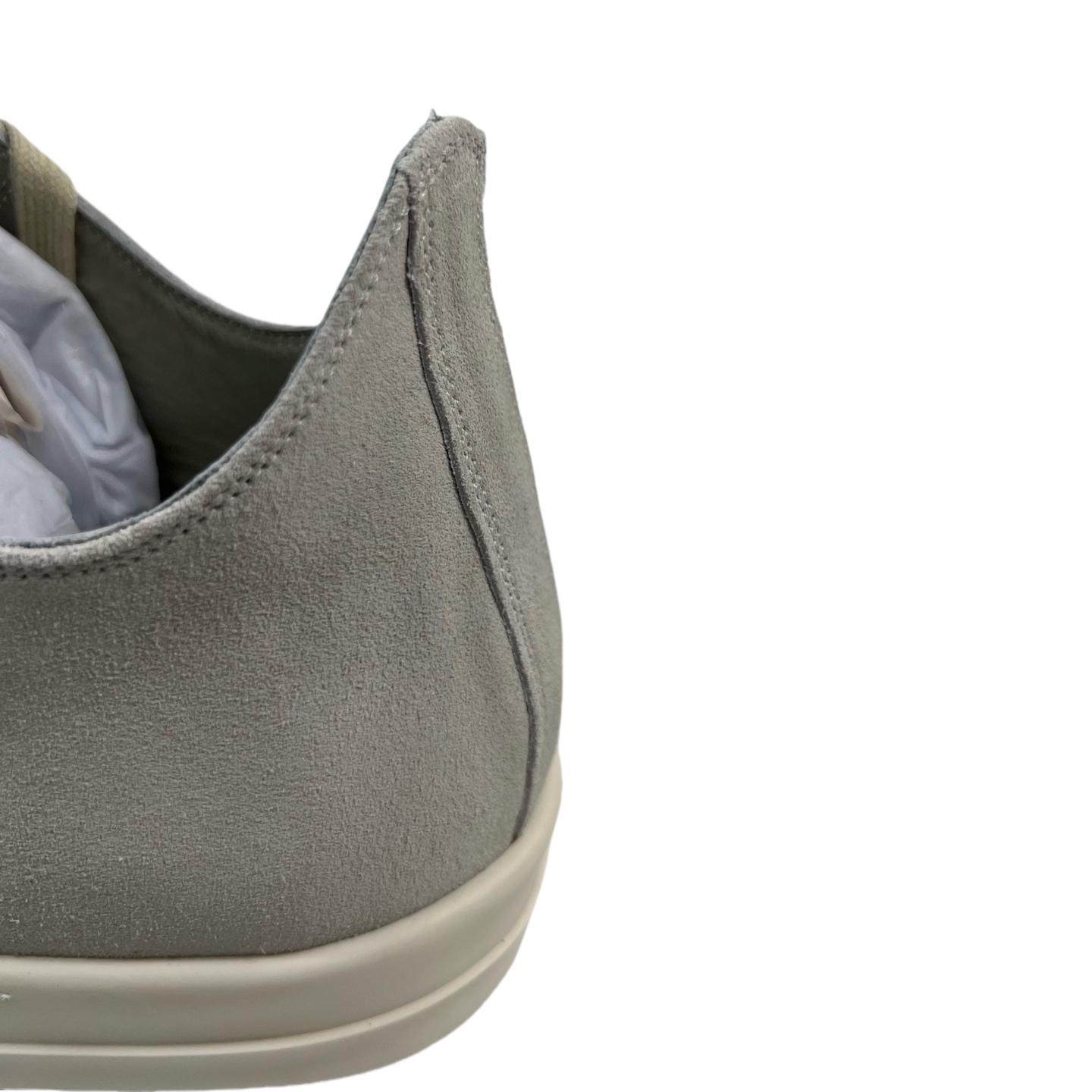 Rick Owens Low Tops Grey Suede Shoes - DopestKickz