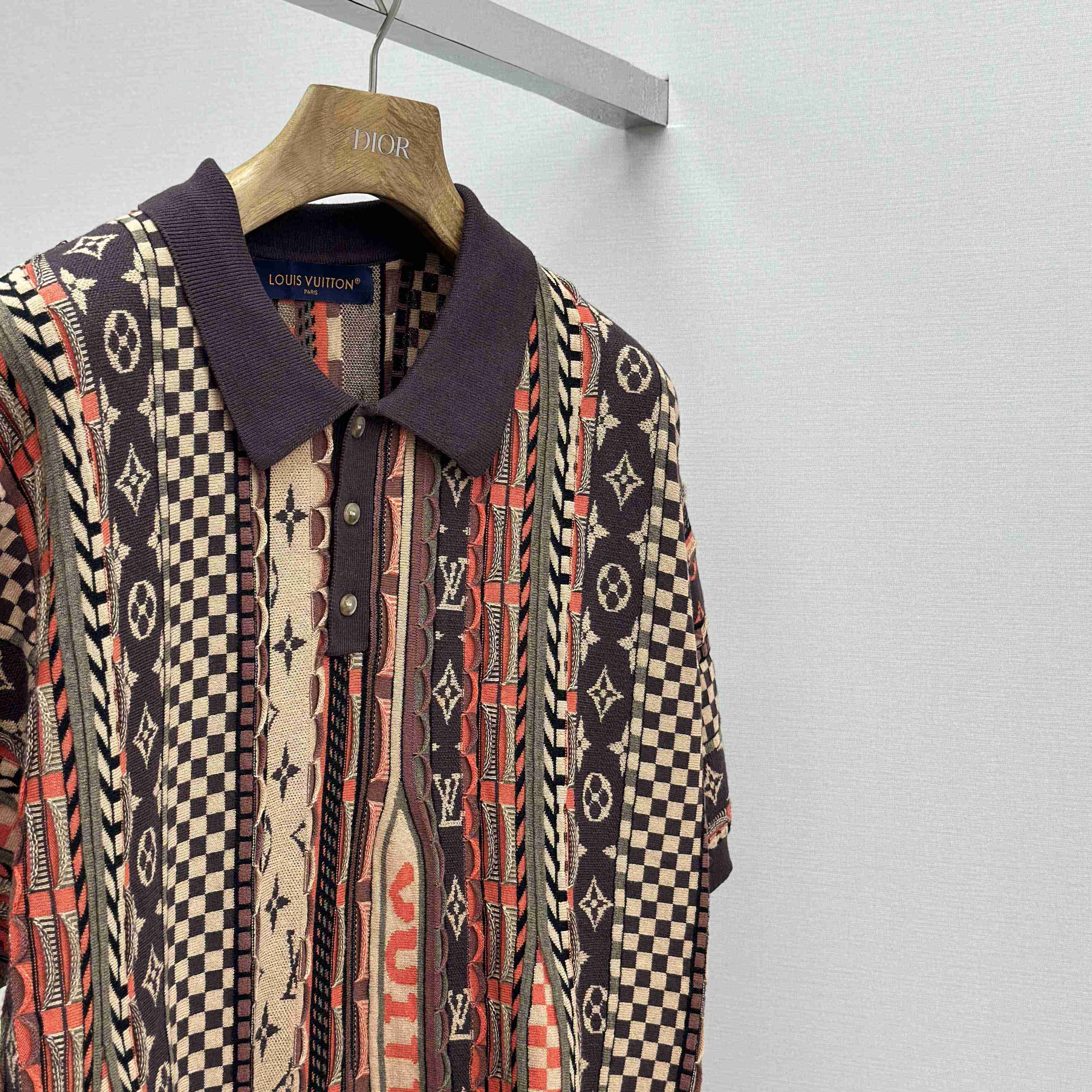 Louis Vuitton Short-Sleeved Polo Shirt - DopestKickz